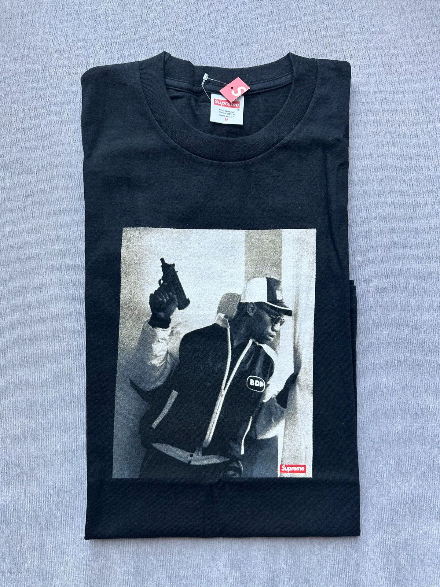 Supreme Supreme 2014FW Uzi KRS One New Rare Tee Black M Size US M / EU 48-50 / 2 - 1 Thumbnail