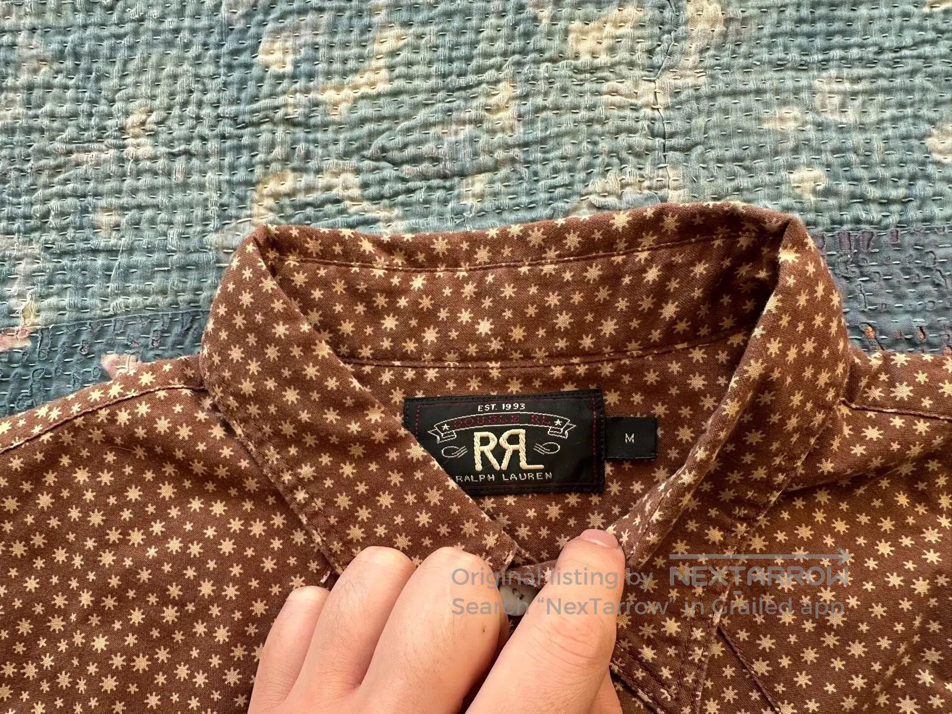 RRL Ralph Lauren RRL Star Patterned Shirt. Size US M / EU 48-50 / 2 - 4 Thumbnail