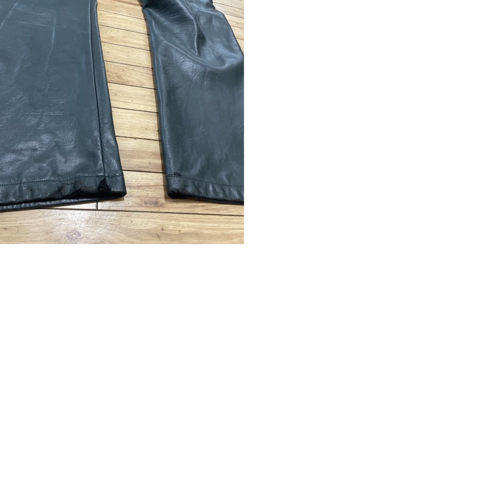 Lioness Lioness Cargo Pants Women S Army Green Faux Leather Carpenter Pocket Barrel Leg Leather Pants Streetwear Size 28" / US 6 / IT 42 - 12 Thumbnail