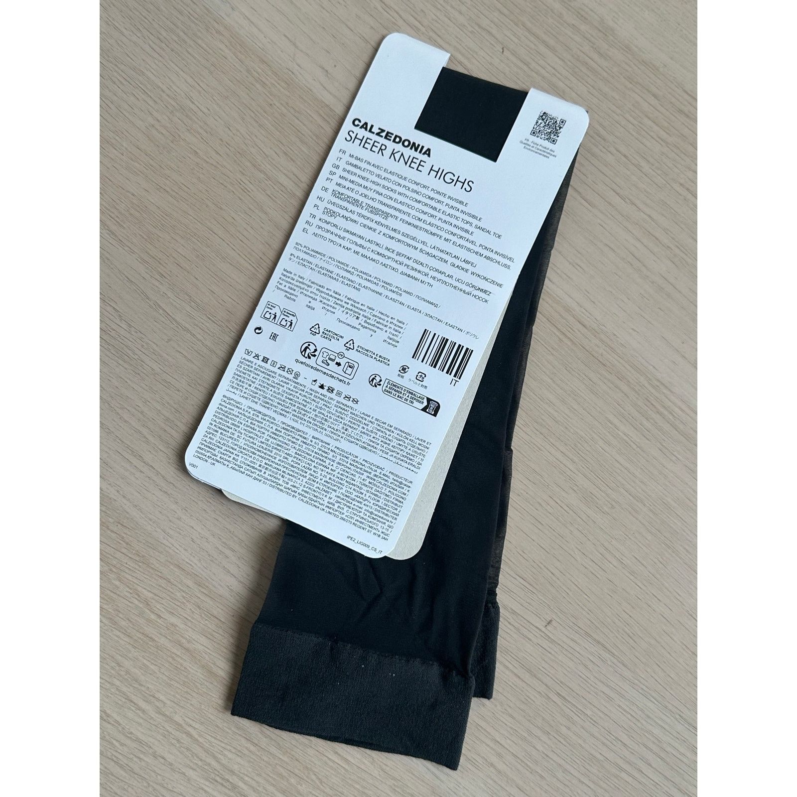 Calzedonia Calzedonia Black Knee High Stockings - One Size - New Size ONE SIZE - 2 Thumbnail