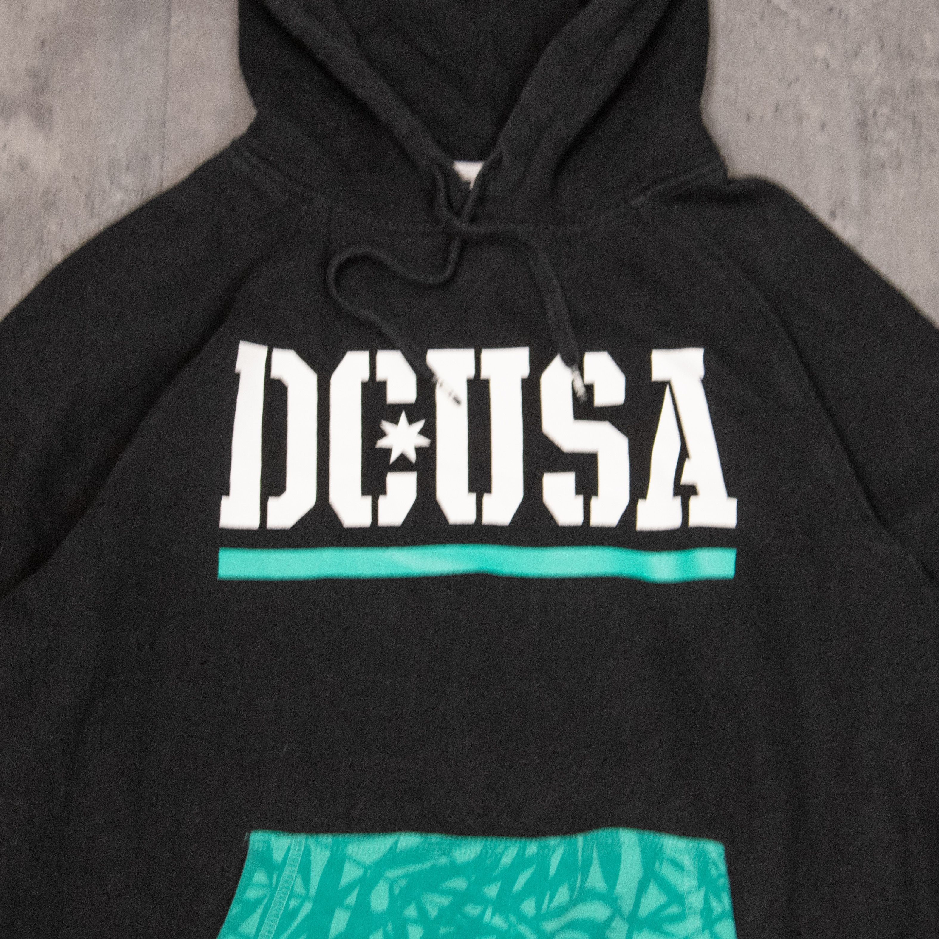 DC Y2K 2000's 00's DC Shoes USA Black Hemp Pattern Black Hoodie Size US M / EU 48-50 / 2 - 5 Thumbnail