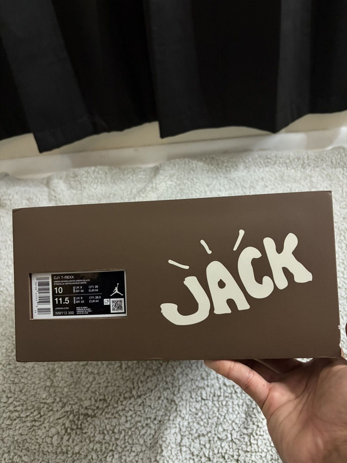 Jordan Brand TRAVIS SCOTT x AIR JORDAN JUMPMAN T-REXX Size US 10 / EU 43 - 2 Thumbnail