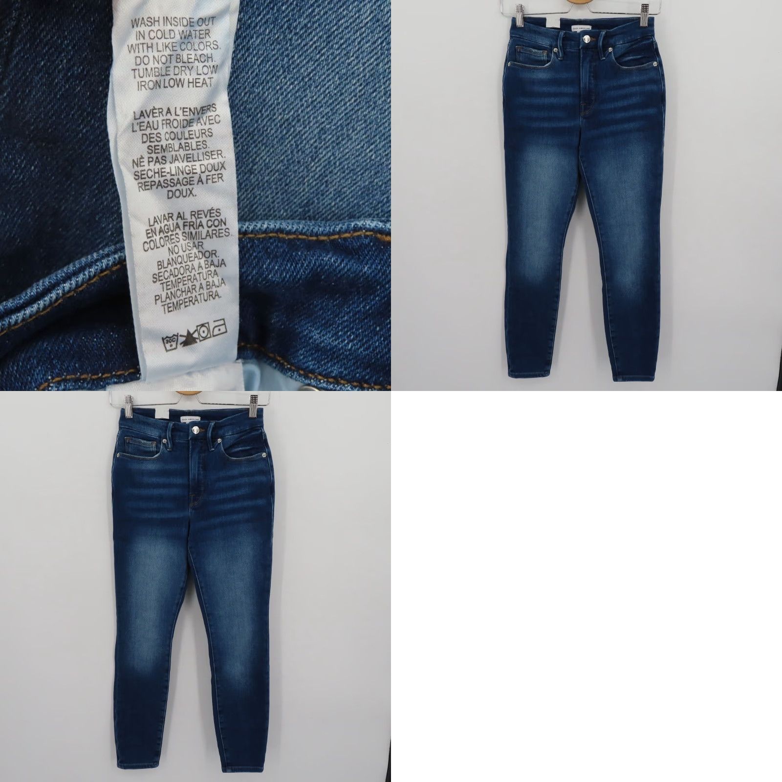 Good American Good American Jeans Womens 6 28 Good Legs Crop Denim Skinny NEW No Tag Blue Cotton Denim 5-Pocket Stretch-Regular Size 28" / US 6 / IT 42 - 9 Thumbnail