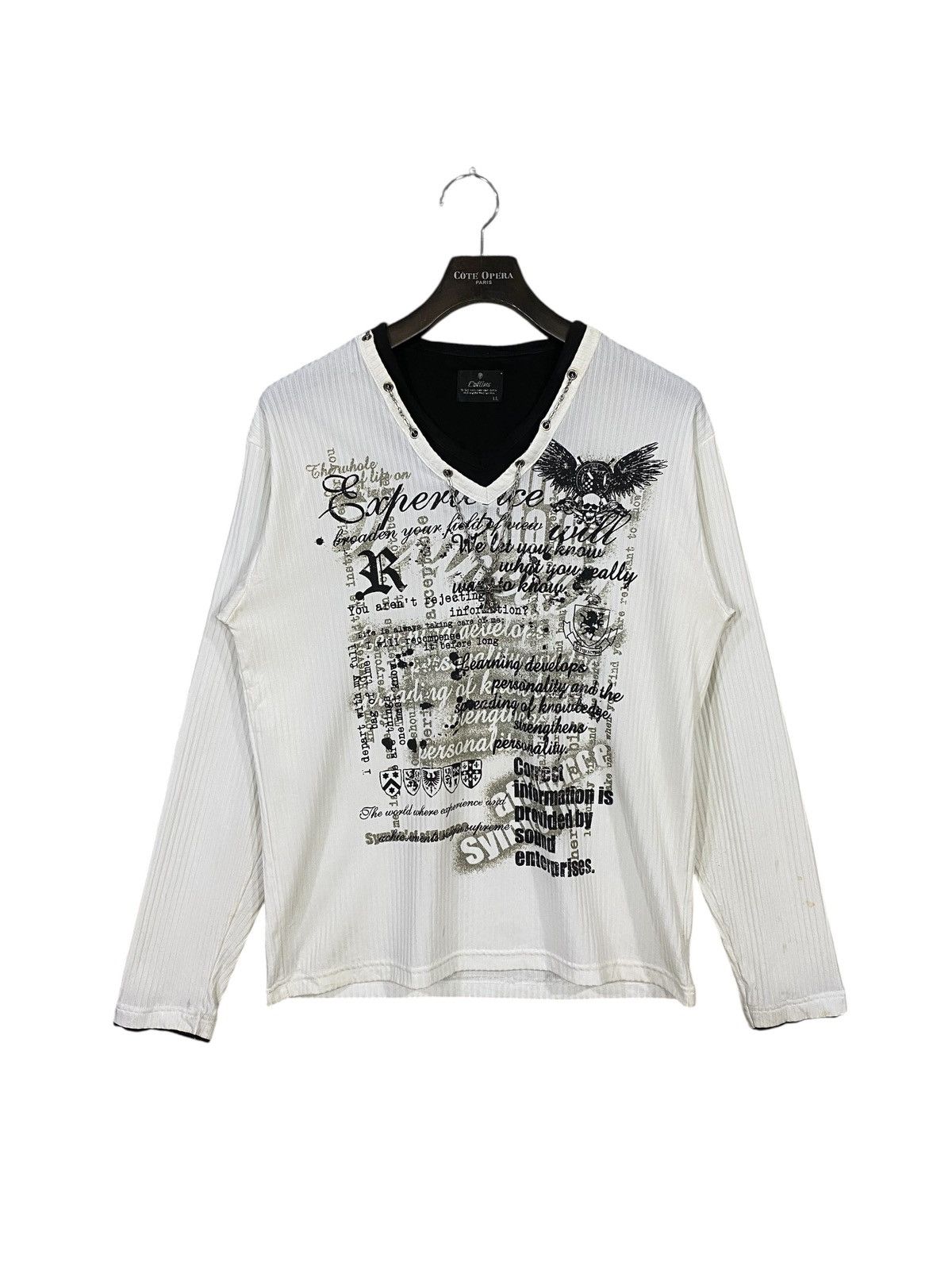?CROSS NECKLACE? collins gothic punk tshirt longsleeve
