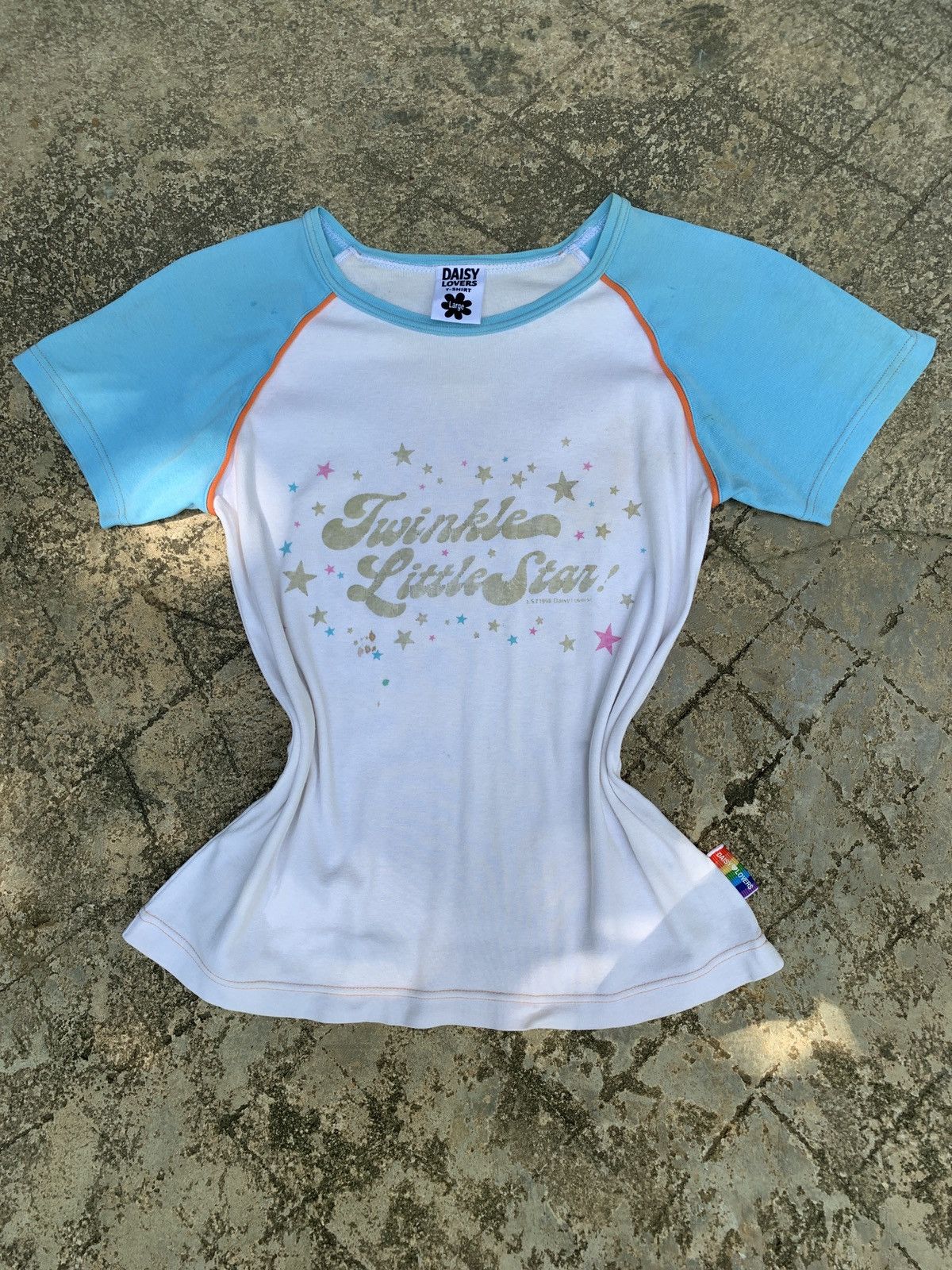 Angel Blue y2k Daisy Lovers Japan "Twinkle Little Star" Graphic Top Size S / US 4 / IT 40 - 1 Thumbnail