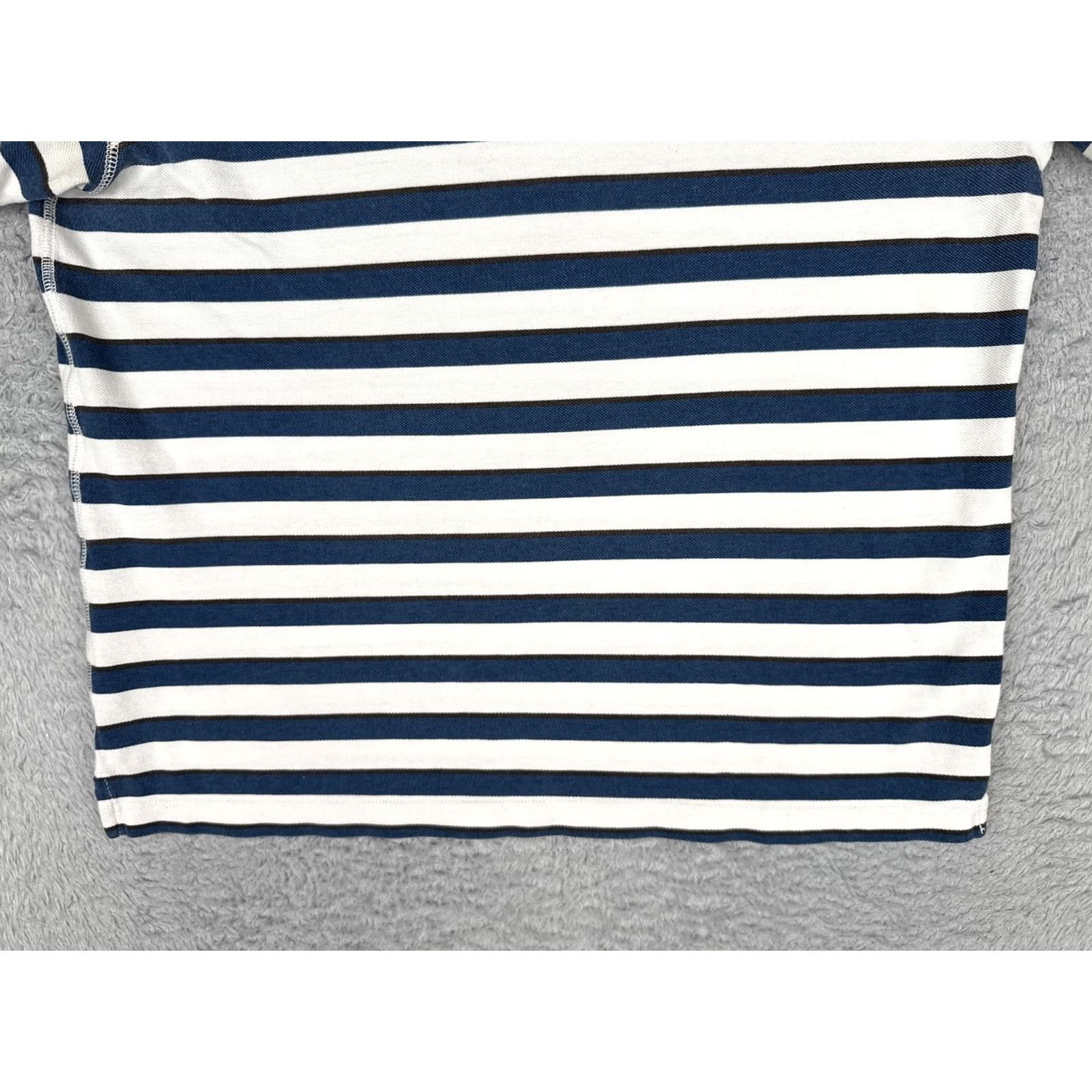 Gap Gap Polo Shirt Mens L Blue White Striped Athletic Fit Logo Casual Knit Shirt Size US L / EU 52-54 / 3 - 5 Thumbnail