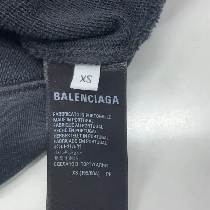 Balenciaga Balenciaga Black Logo Print Oversized Hoodie 0079-2507 Size XS / US 0-2 / IT 36-38 - 3 Thumbnail