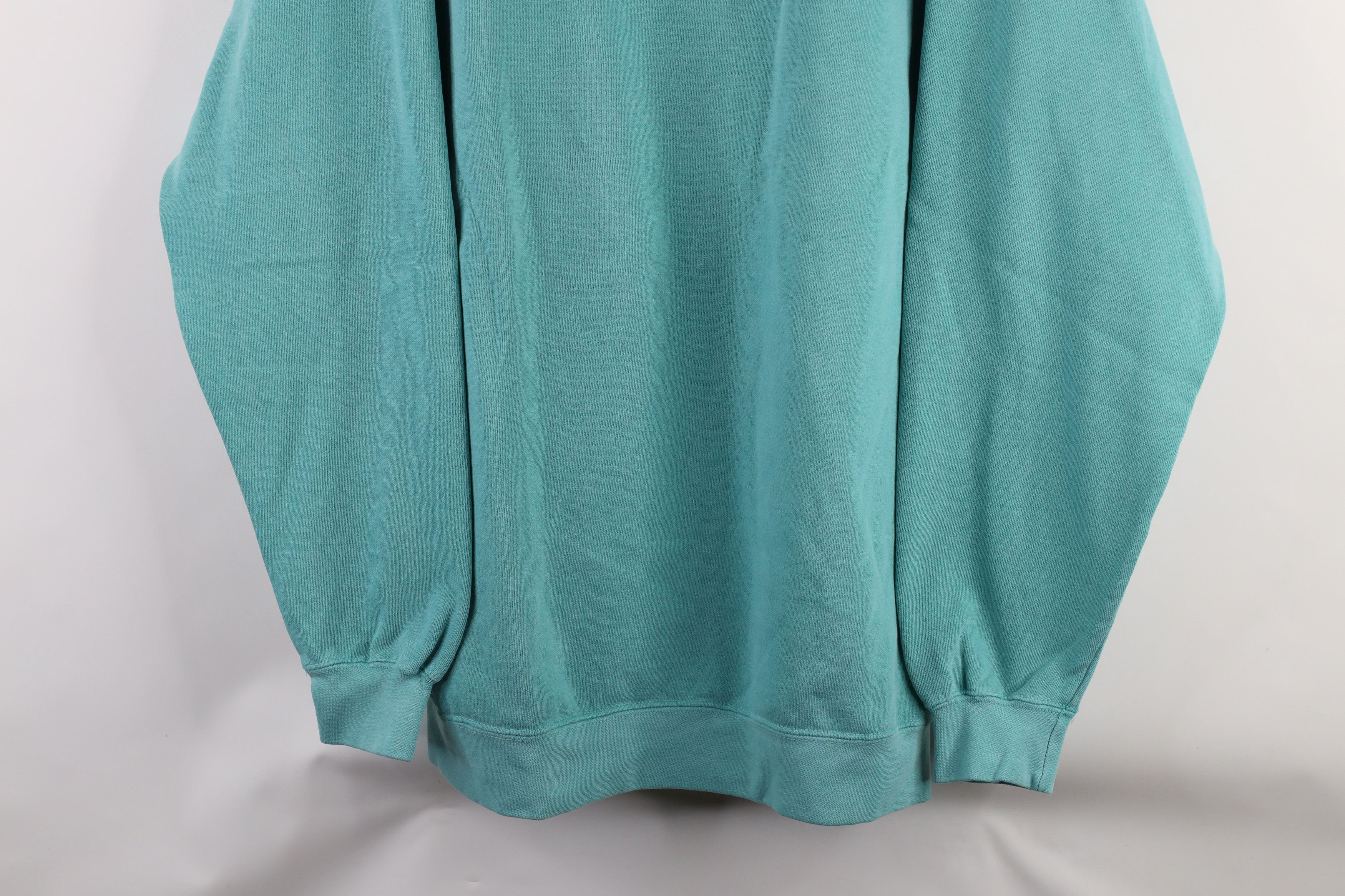 Vintage Deadstock Vintage 90s Streetwear Stonewash Sweatshirt Teal Size US XL / EU 56 / 4 - 3 Thumbnail