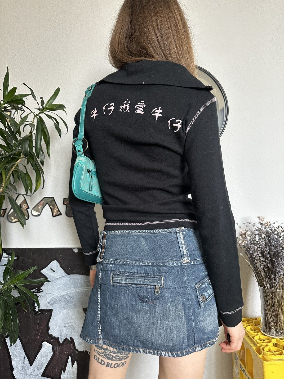 Japanese Brand × Vintage Sporty Zip Contrast Stitch Hieroglyphics Tracksuit Pullover Size S / US 4 / IT 40 - 6 Thumbnail