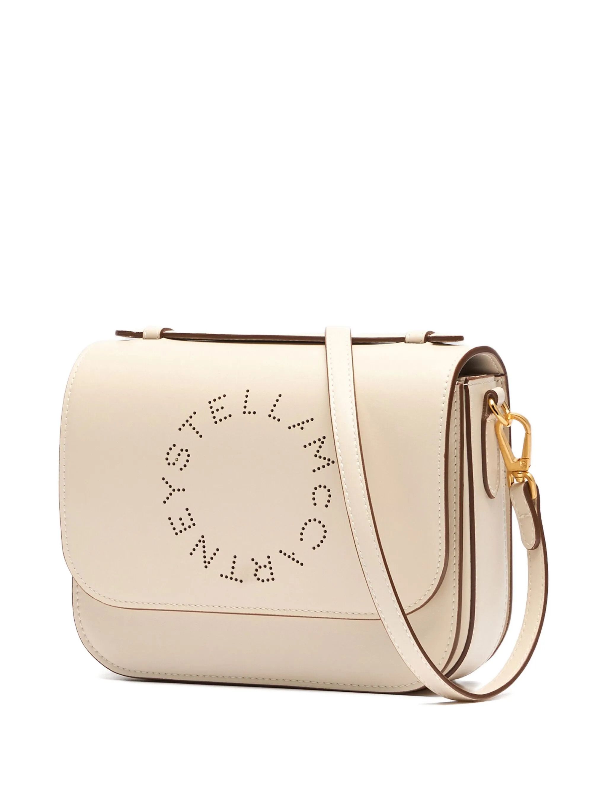 Stella McCartney os11x0126 Size: OS / Logo Messenger Crossbody Bag in Ivory Size ONE SIZE - 3 Thumbnail