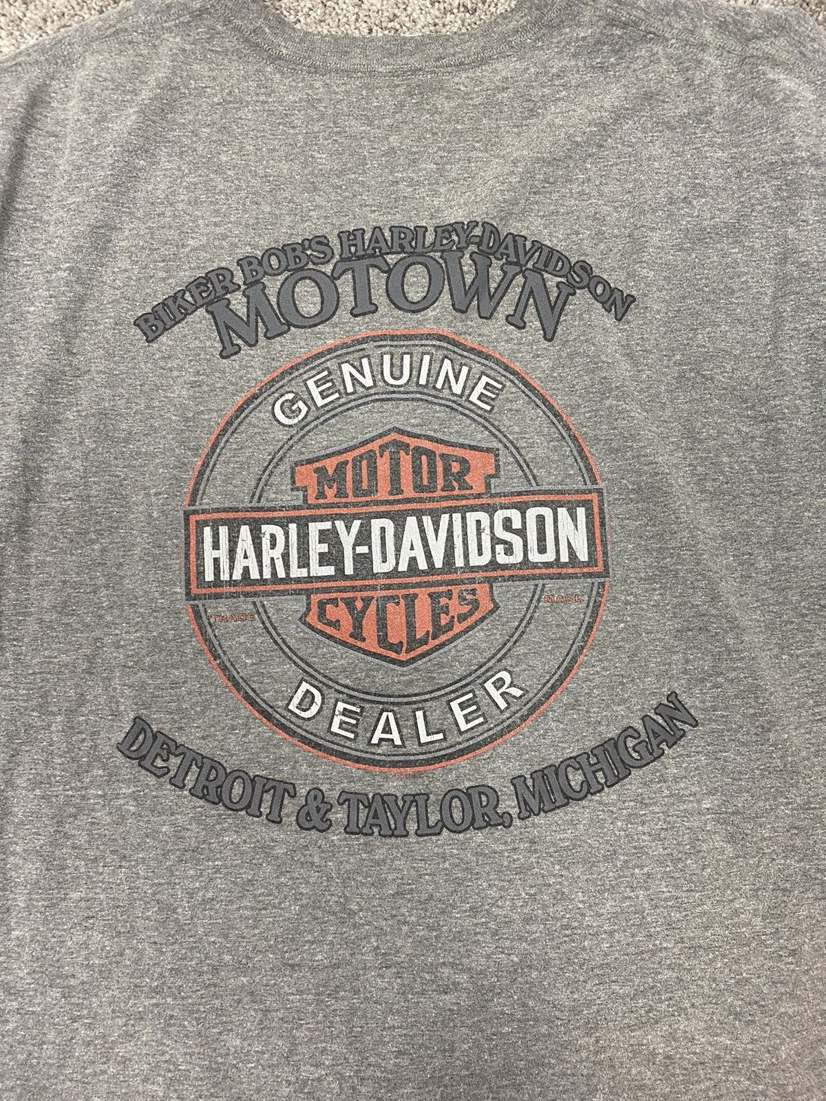 Harley Davidson × Vintage Vintage gray harley davidson tshirt Size US XXL / EU 58 / 5 - 2 Thumbnail