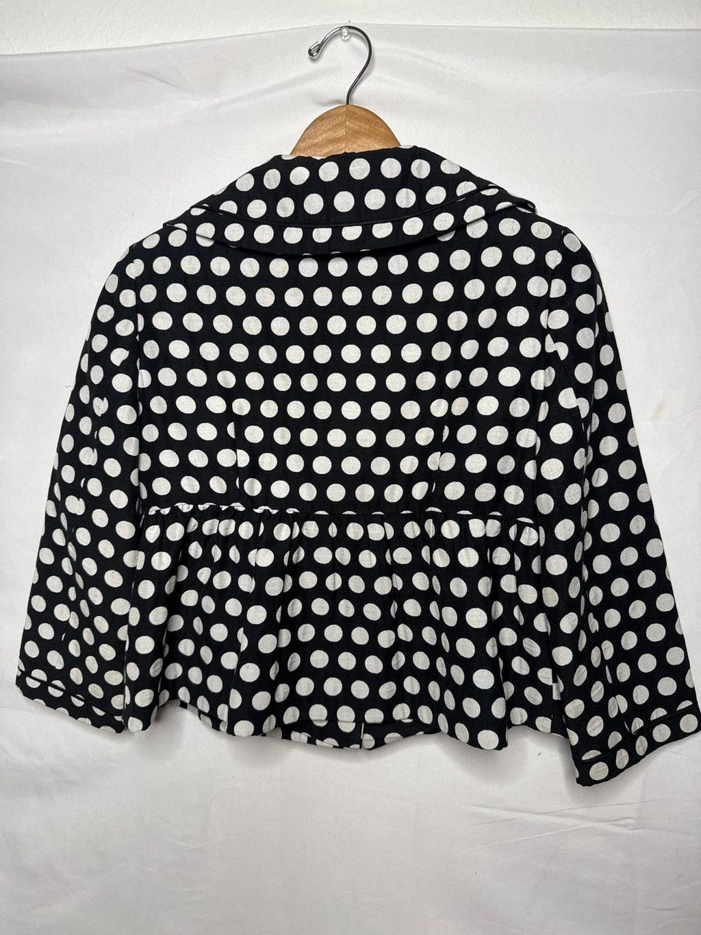 The Unbranded Brand Charles Gray London VINTAGE polka dot black white jacket Sm Size S / US 4 / IT 40 - 5 Thumbnail