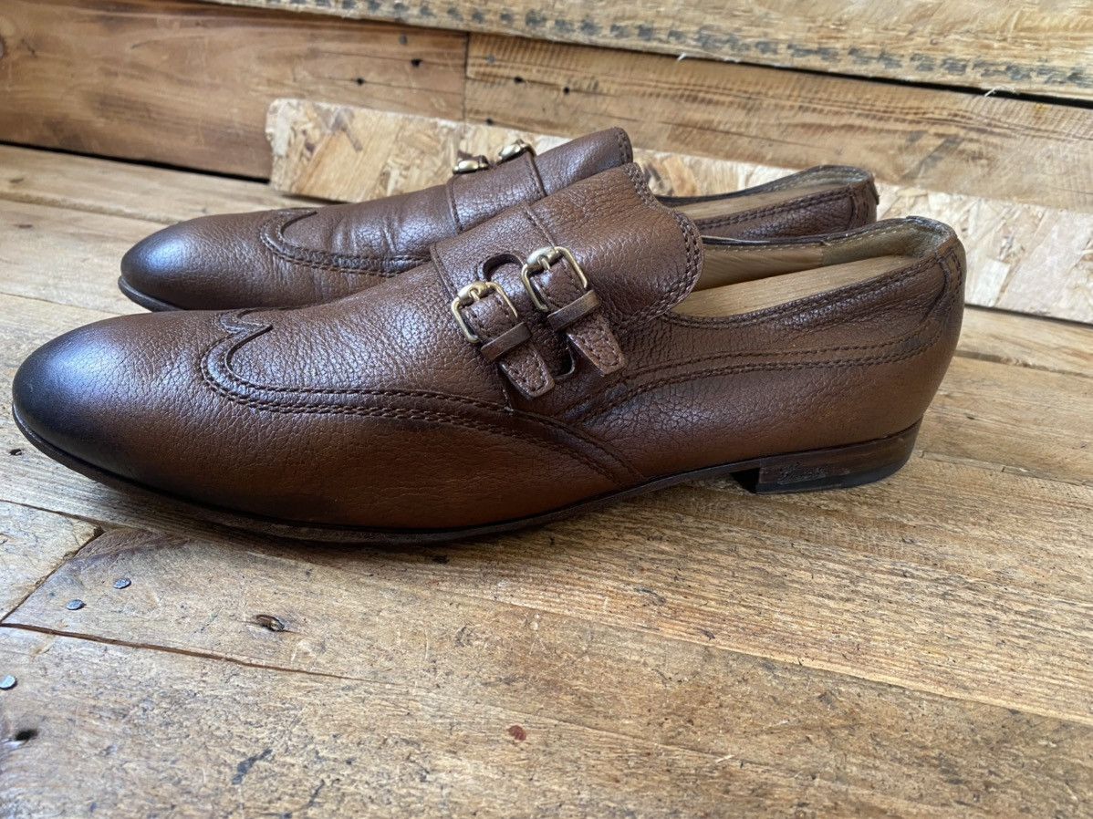 Gucci Gucci brown double monk strap brown leather shoes uk10,sz44 Size US 11 / EU 44 - 6 Thumbnail