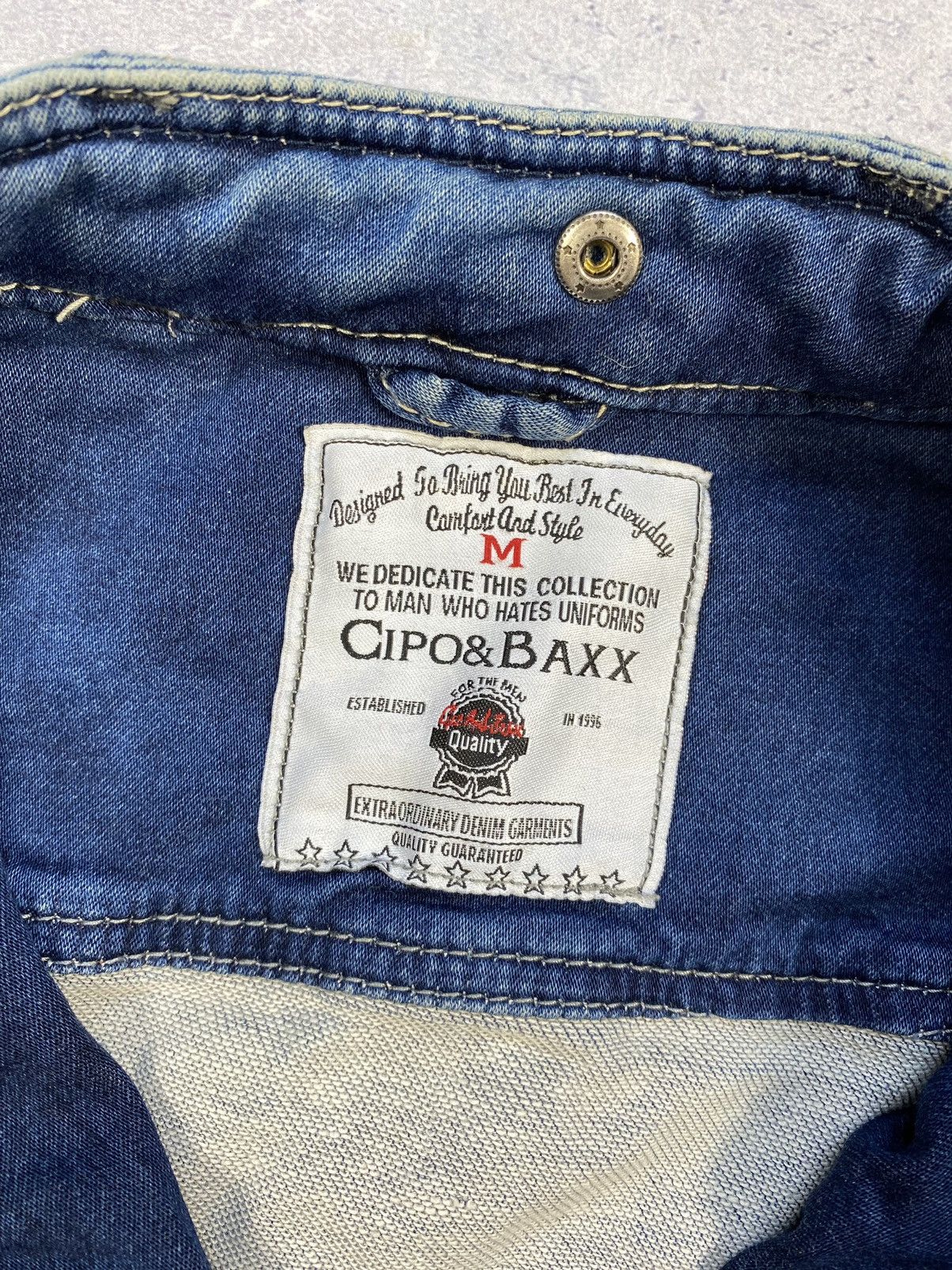 Designer × Japanese Brand Avant Garde Cipo Baxx Denim Jacket Size Medium Size US M / EU 48-50 / 2 - 17 Thumbnail