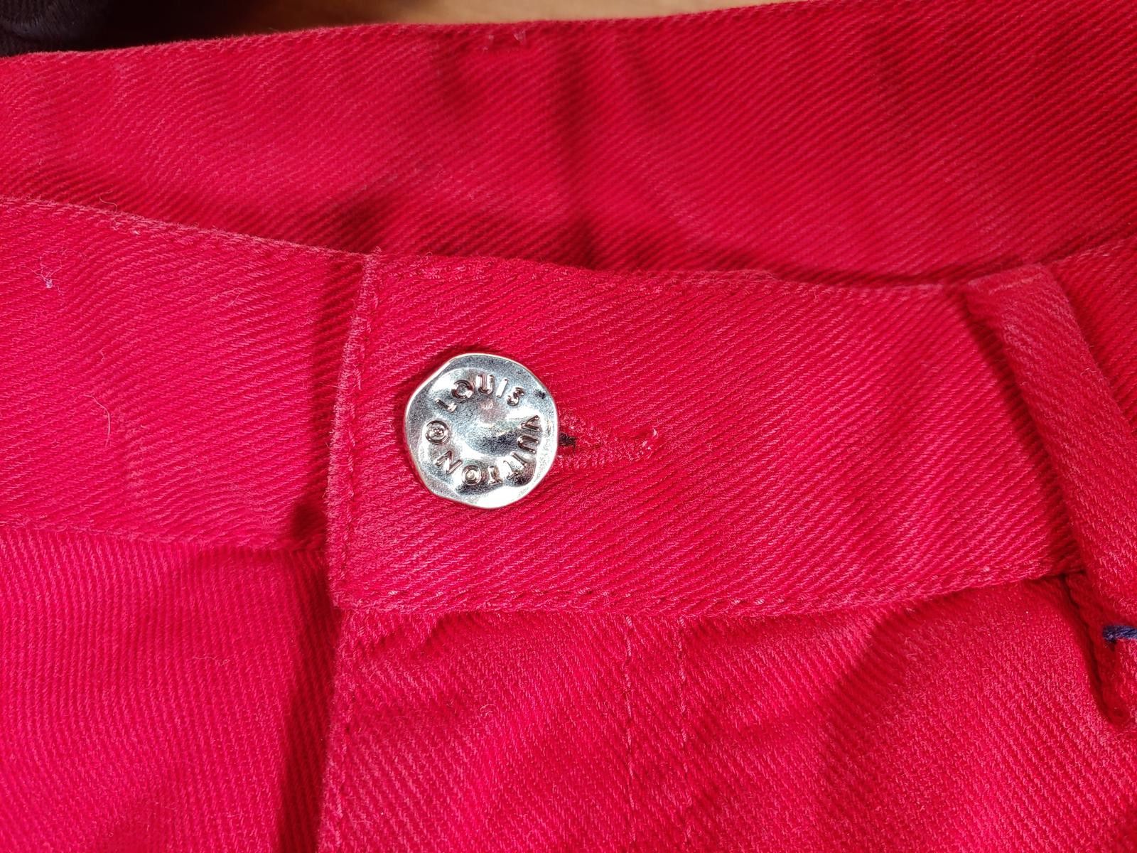 Louis Vuitton Louis Vuitton Monogram Boreal Evening Jeans in Black/Red Size US 34 / EU 50 - 3 Thumbnail