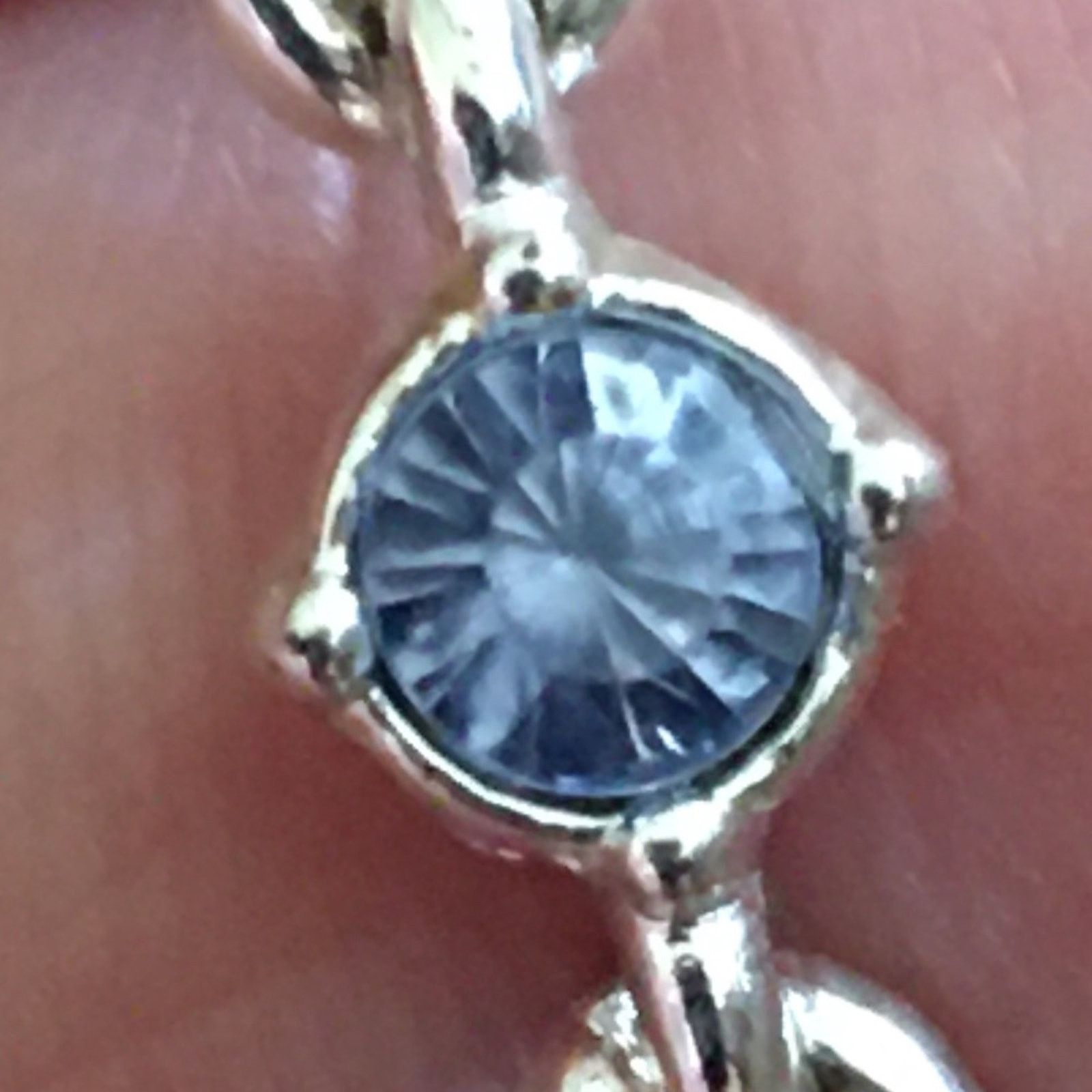 Vintage Vintage Avon silver plated blue crystal bracelet Size ONE SIZE - 6 Thumbnail