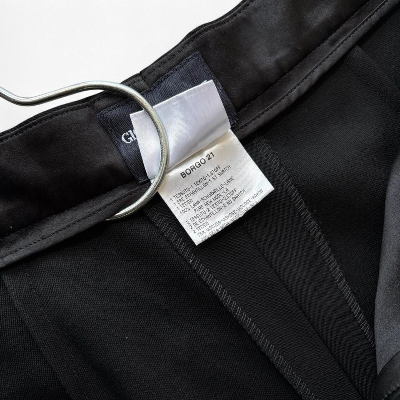 Giorgio Armani Giorgio Armani Classico SS03 Black Evening Trousers IT 38 Size 25" / US 0 / IT 36 - 4 Thumbnail