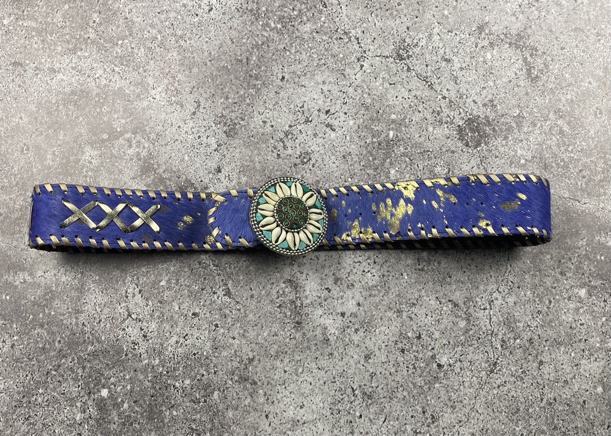 Japanese Brand × Vintage Vintage Y2k Avant Garde Crazy Belt Chamomile skeleton rare Size ONE SIZE - 3 Thumbnail