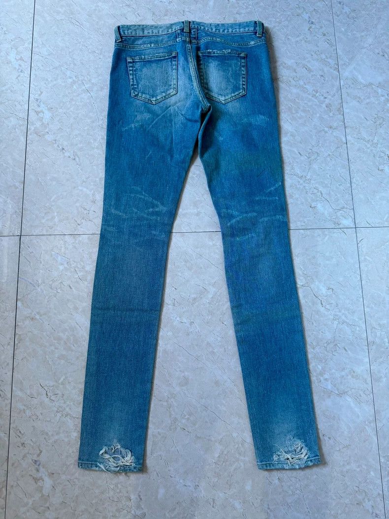 Yves Saint Laurent Saint Laurent 14SS Cat Claw Erosion Big Destruction Blue J Size US 28 / EU 44 - 4 Thumbnail