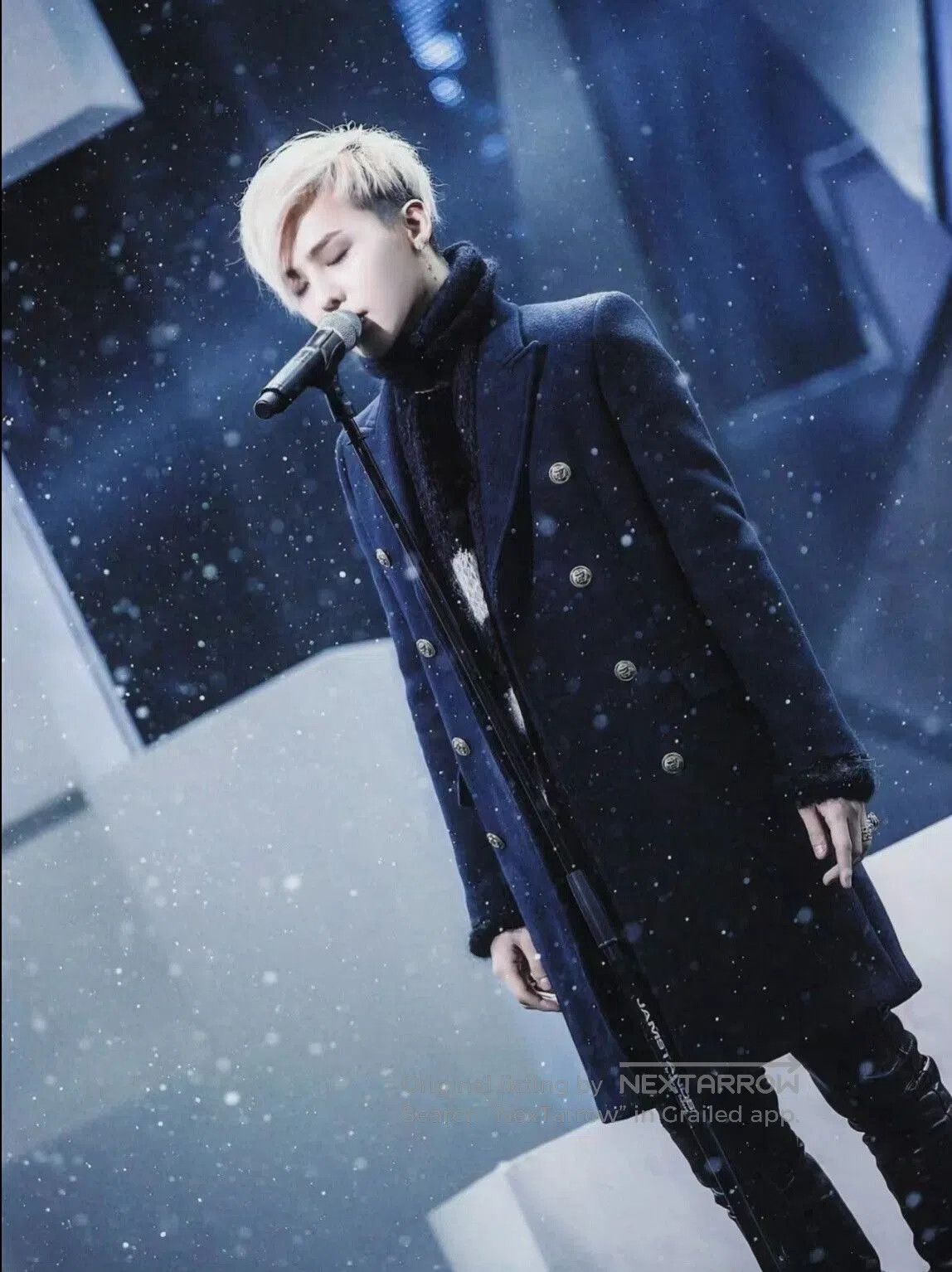 Saint Laurent Paris Saint Laurent Navy Double-Breasted Coat. Size US M / EU 48-50 / 2 - 5 Thumbnail
