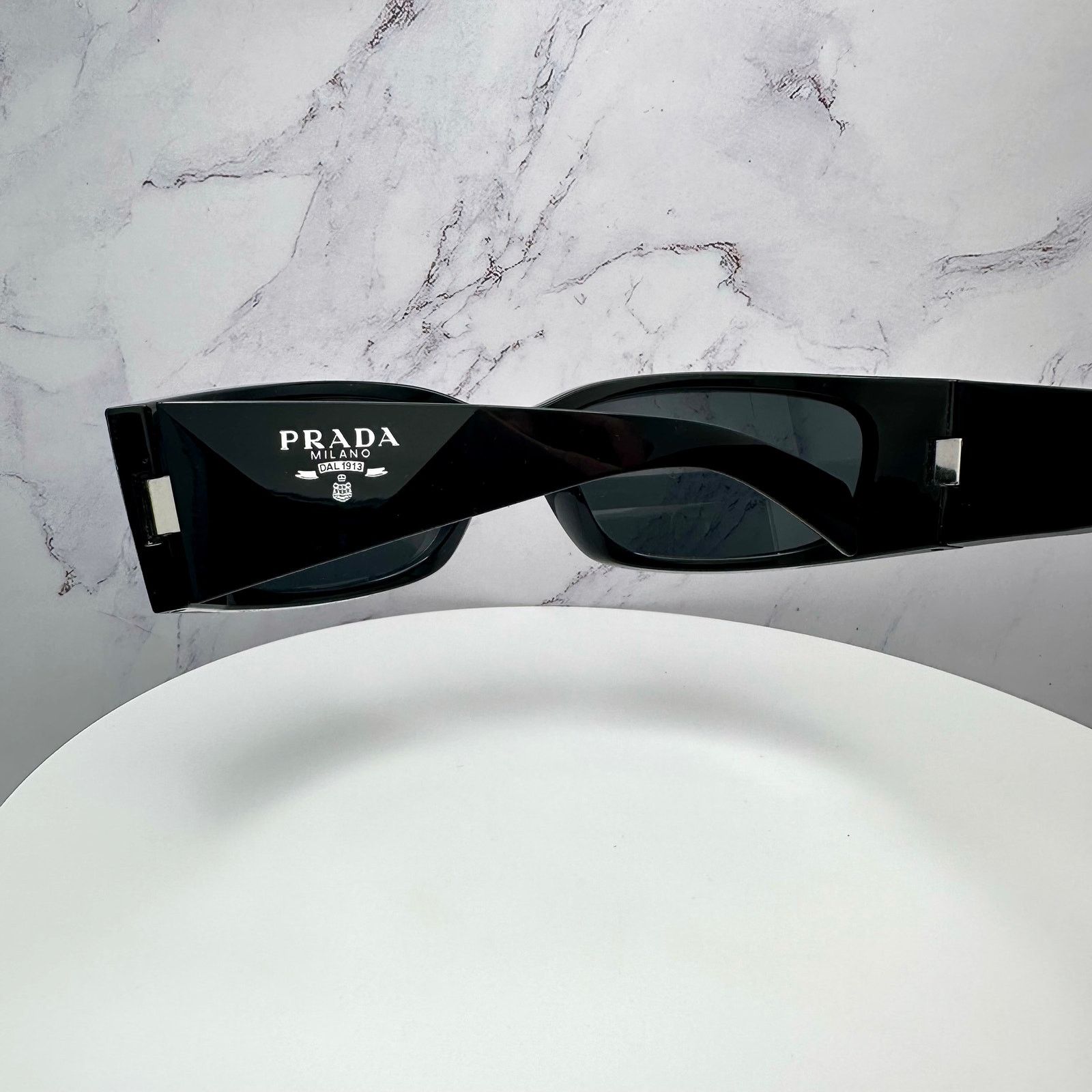 Prada New Prada Sunglasses Black Symbole Logo Wrap Size ONE SIZE - 13 Thumbnail