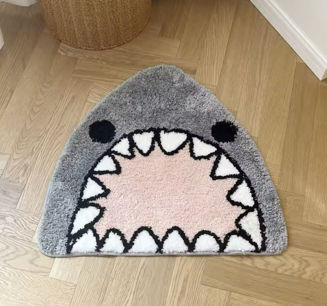 Japanese Brand Shark Bathroom Mat Soft Cartoon Pad Carpet Rug Size ONE SIZE - 2 Thumbnail