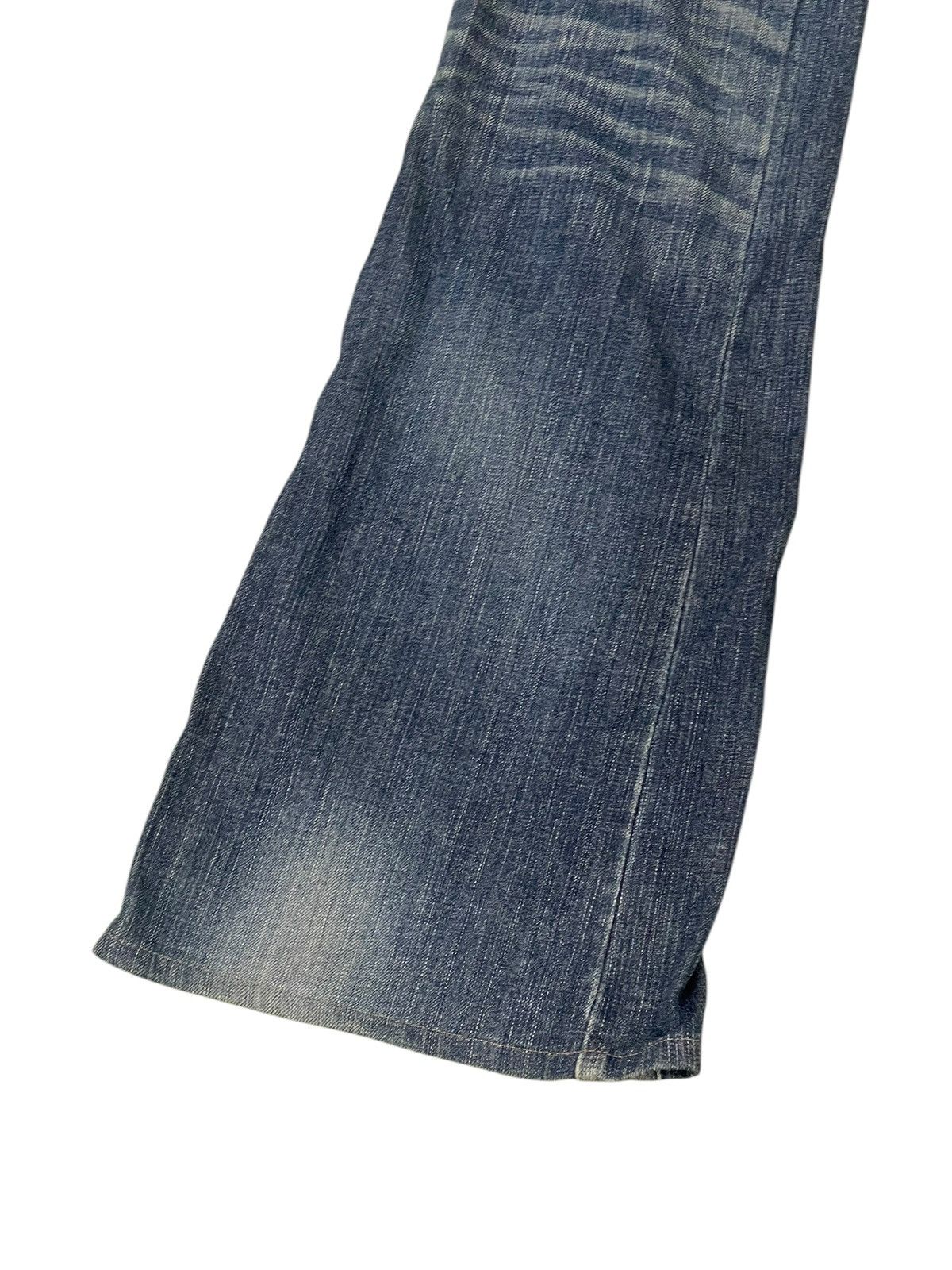 Comme des Garcons Flare Jeans Vienus Jean Edwin Distress Stretch Low Rise 2🟦 Size US 28 / EU 44 - 15 Thumbnail