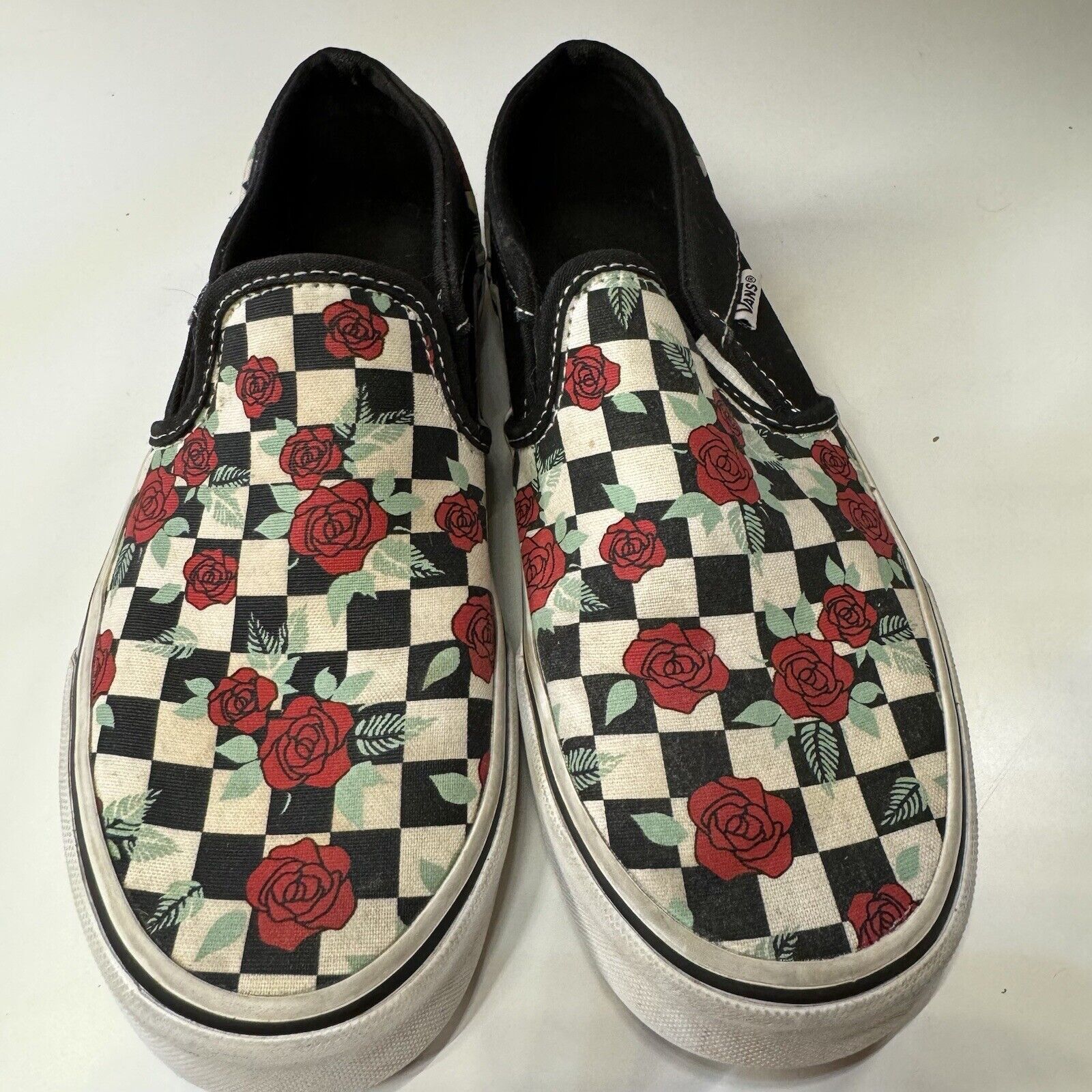 Vans Vans Slip-On Rose Checkerboard Canvas 6.5 Size US 6.5 / IT 36.5 - 3 Thumbnail