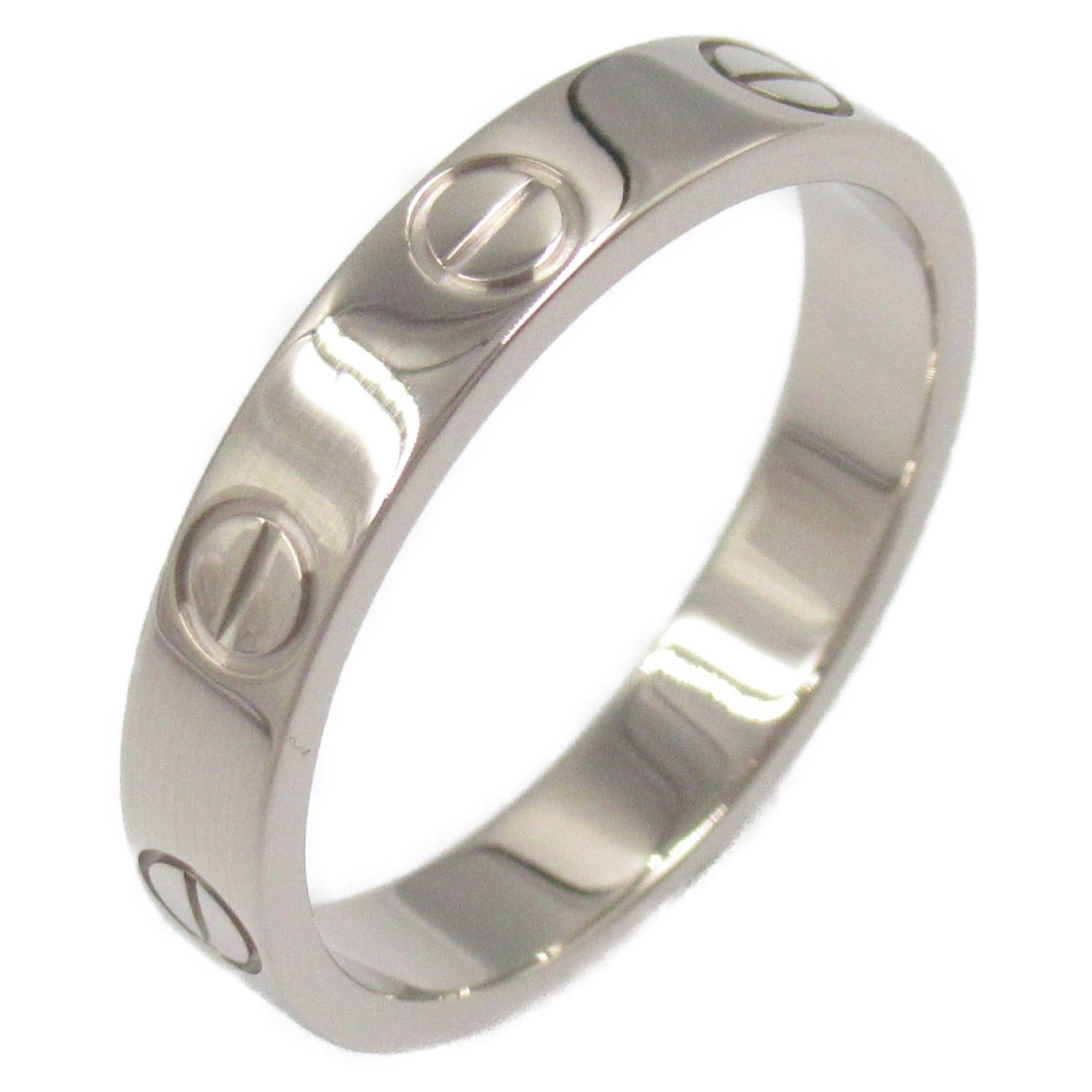 Cartier Cartier Mini Love Ring K18Wg (White Gold) Silver Size ONE SIZE - 1 Thumbnail