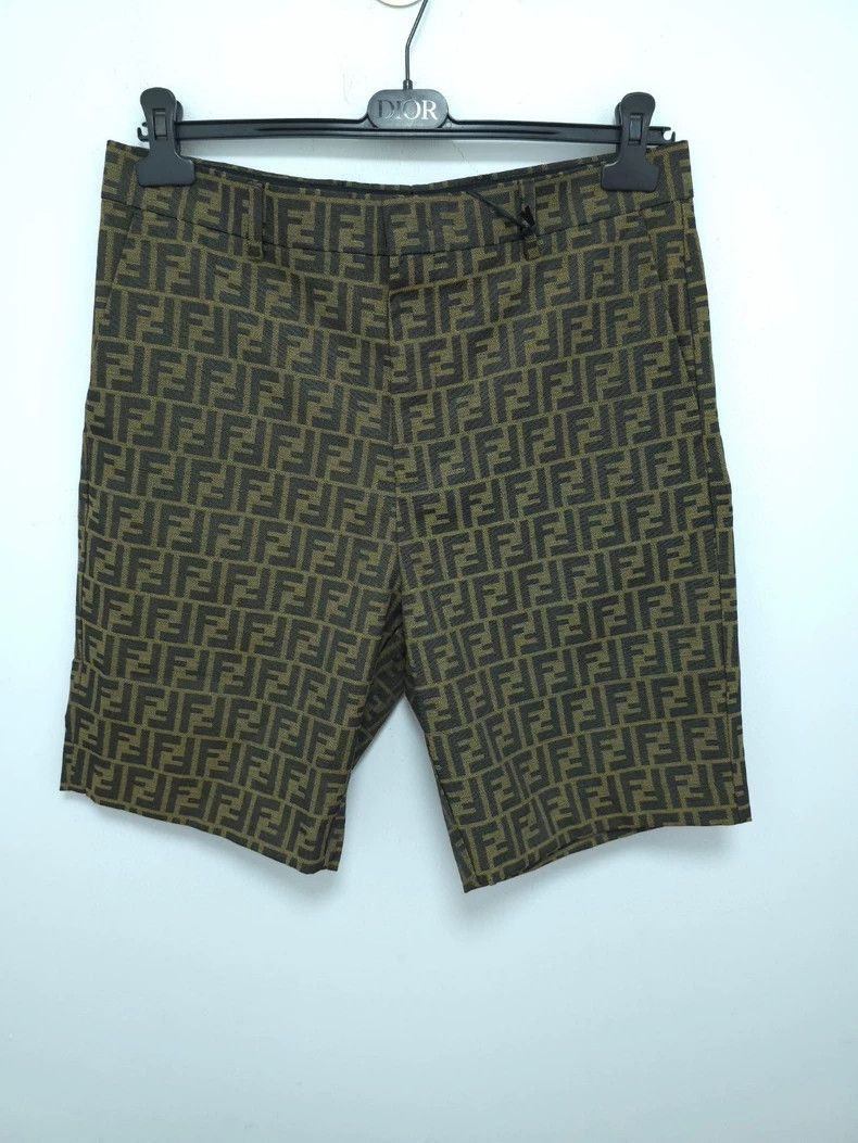 Fendi Fendi Printed Denim Shorts for Men Size US 44 / EU 60 - 2 Thumbnail