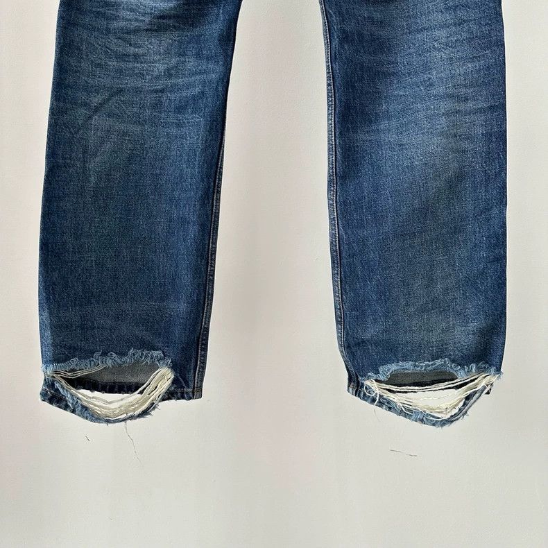 Balenciaga Balenciaga SS22 Legs Broken Washed Old Denim Pants 2502-Nex Size US 30 / EU 46 - 5 Thumbnail