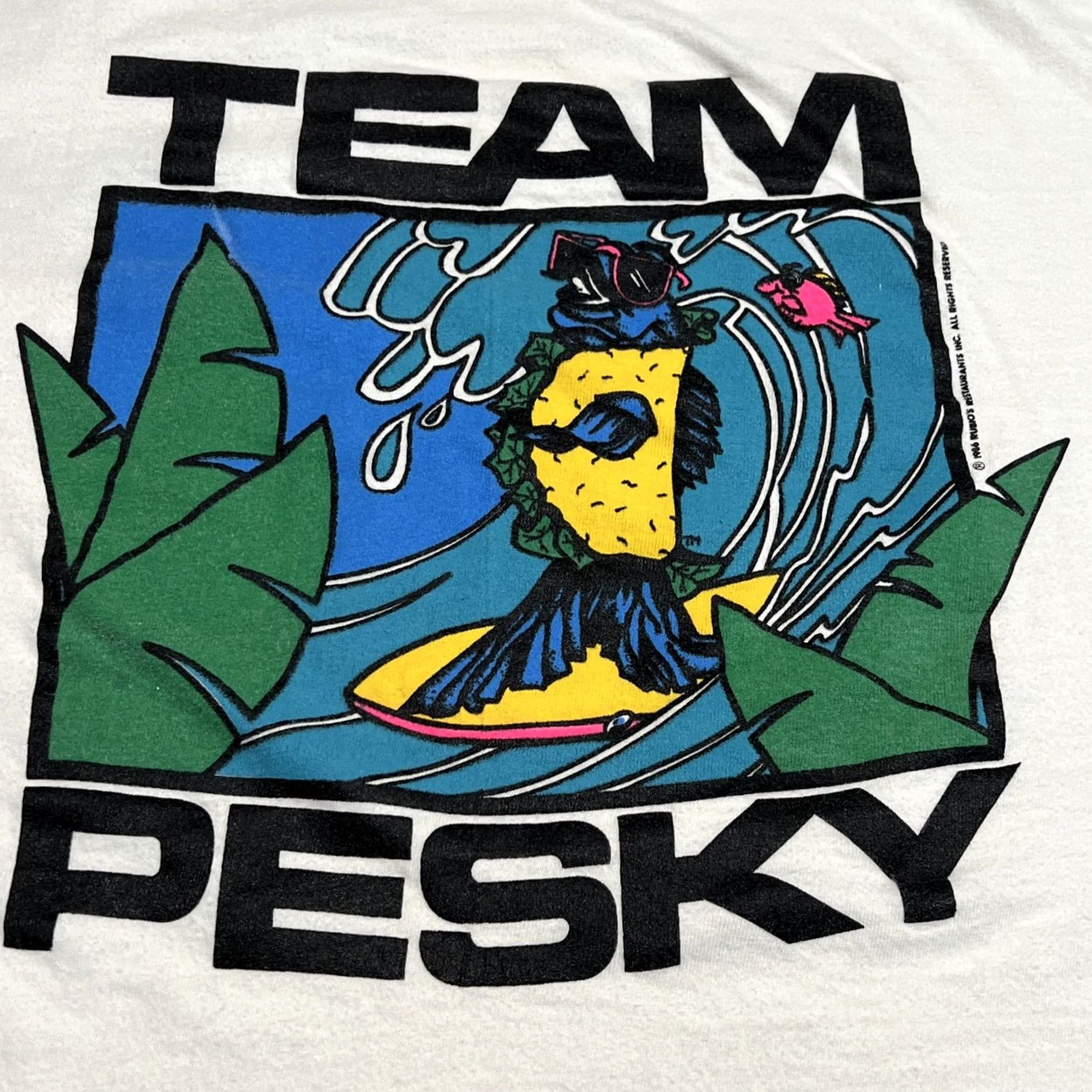 Hanes Vintage Rubio’s Fish Taco Team Pesky Restaurant Single Stitch T 1986 XL Size US XL / EU 56 / 4 - 3 Thumbnail