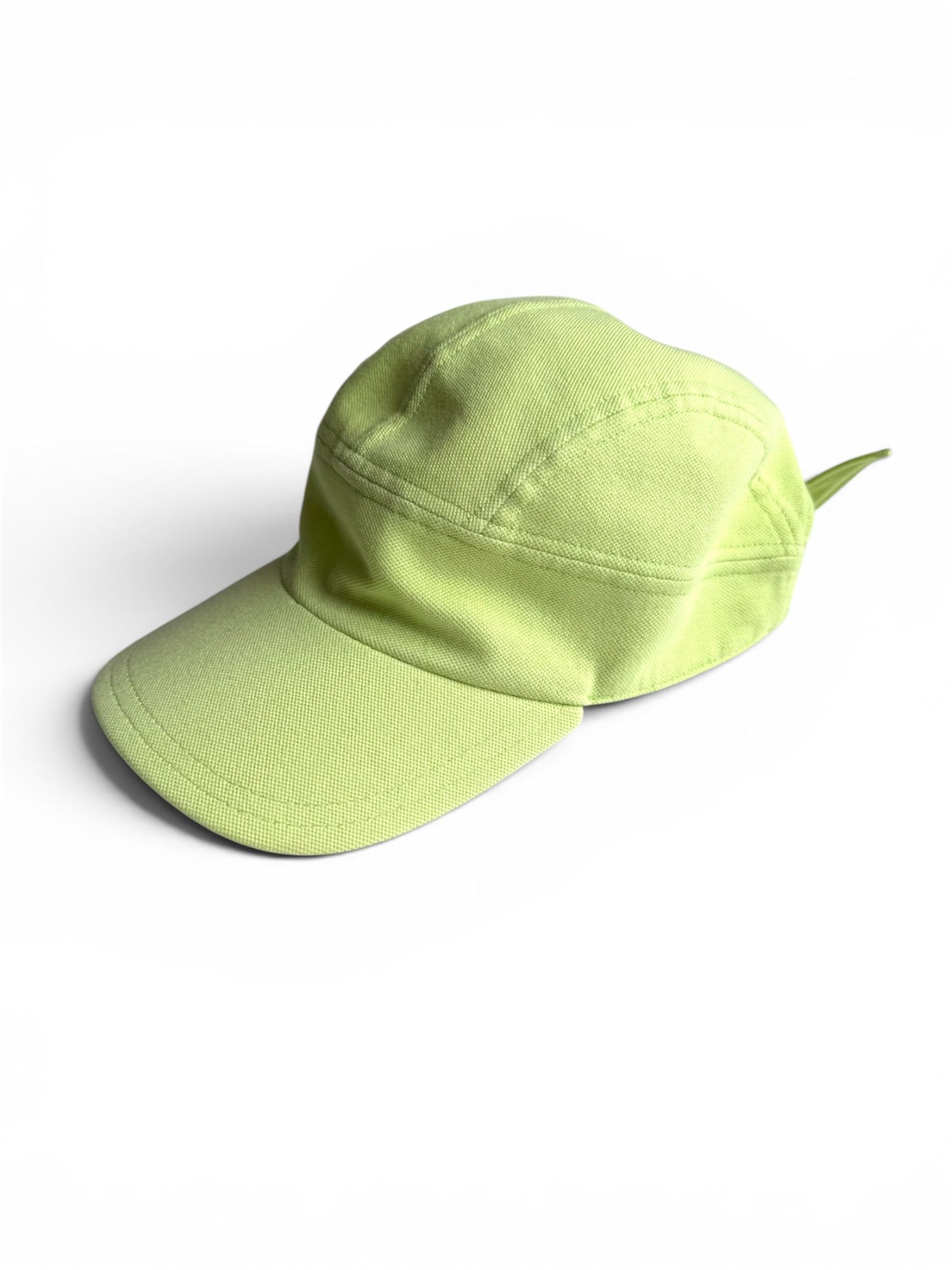 Lacoste Rare Lacoste 5-Panel Cap Lime Green Bow Tie Back Towel Band Size ONE SIZE - 2 Thumbnail