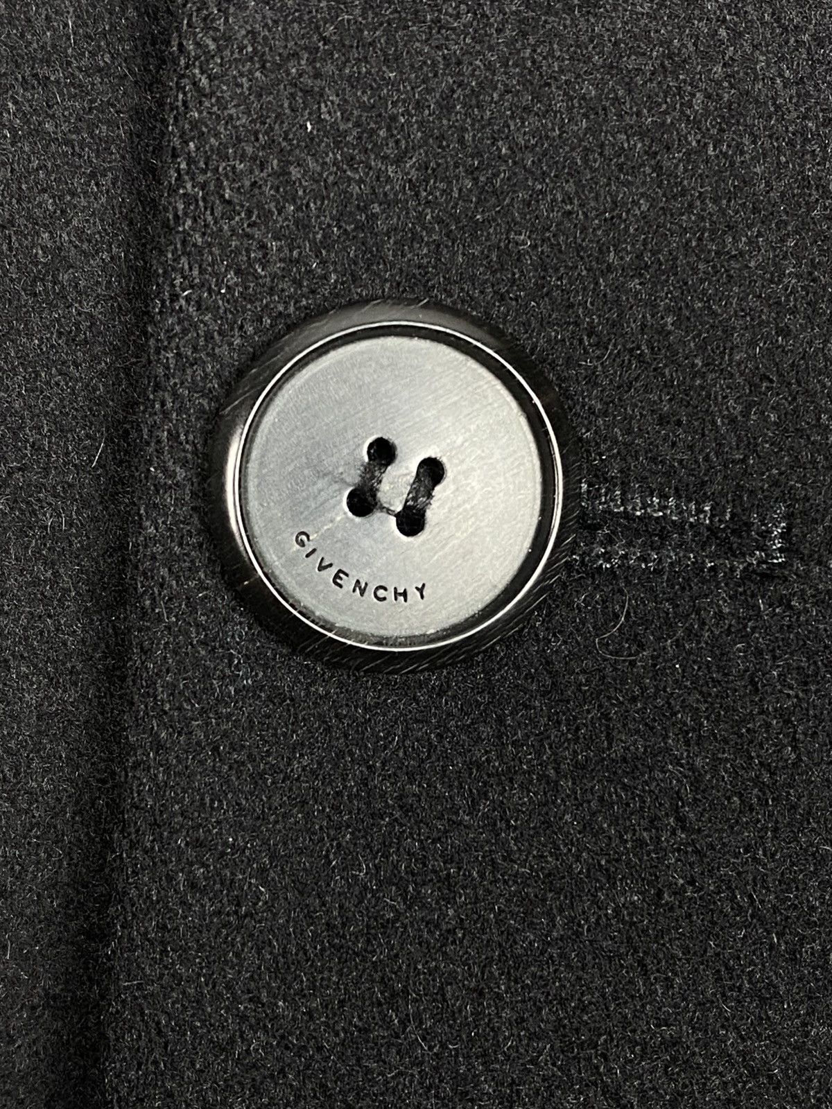Givenchy Givenchy Paris Black Wool Tailored Overcoat Size L Size US L / EU 52-54 / 3 - 7 Thumbnail