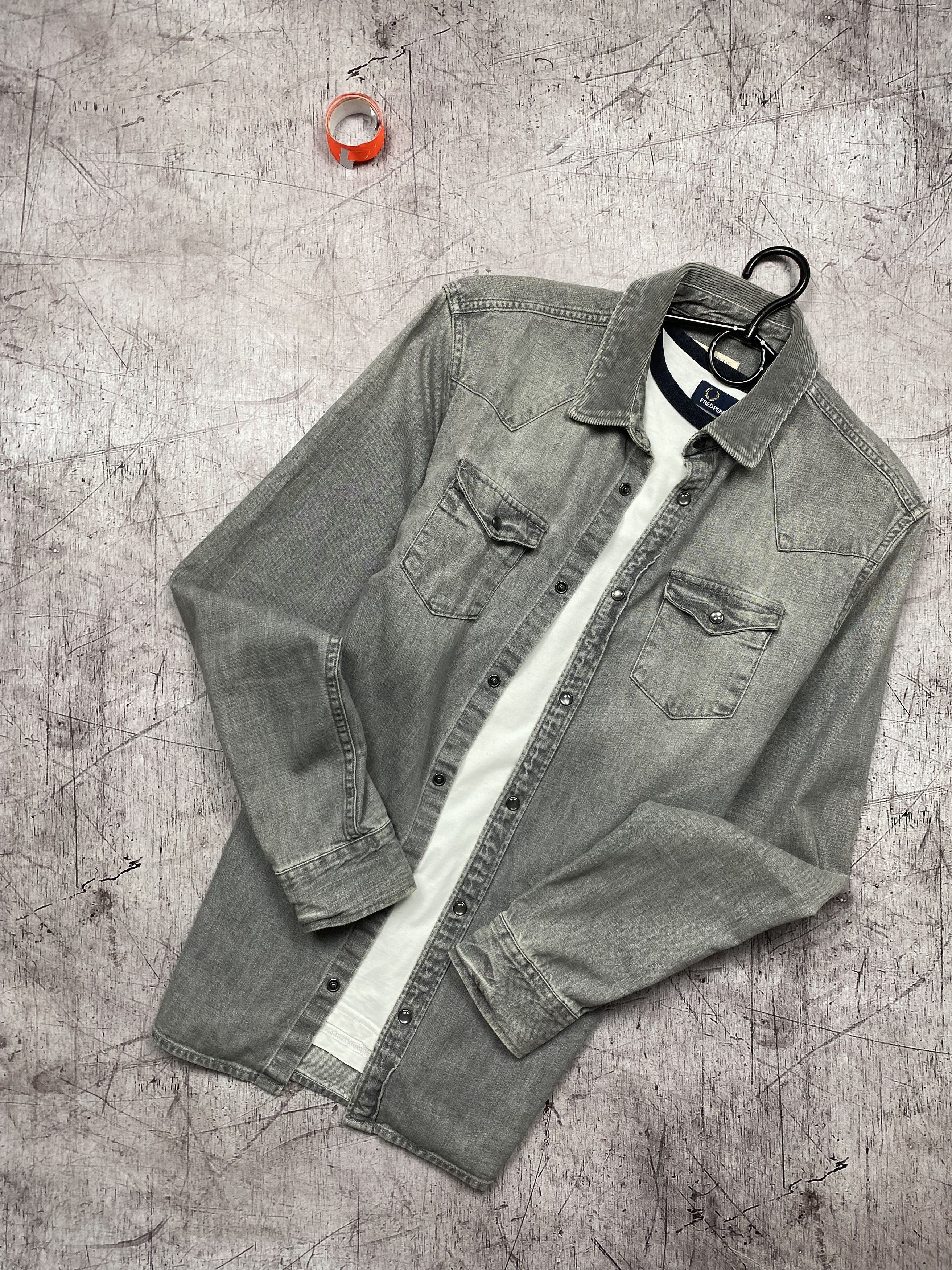 Allsaints × Vintage Allsaints Vintage Mens Denim Gamble Long Sleeve Shirt Size US S / EU 44-46 / 1 - 1 Thumbnail