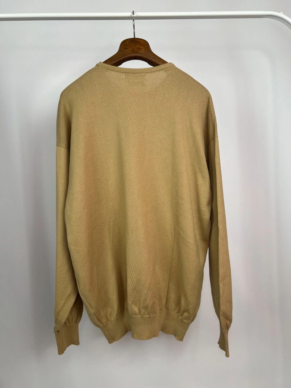 Barbour Barbour Men's Leith Cotton Crew Neck Sand Sweater Size US XXL / EU 58 / 5 - 8 Thumbnail