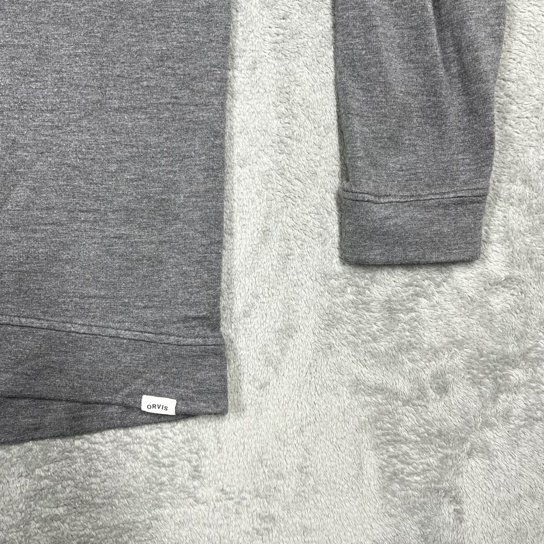 Orvis Orvis Mens Small Oversize Pullover Crew Neck Sweater Gray Long Sleeve Fleece EUC Size US S / EU 44-46 / 1 - 2 Thumbnail