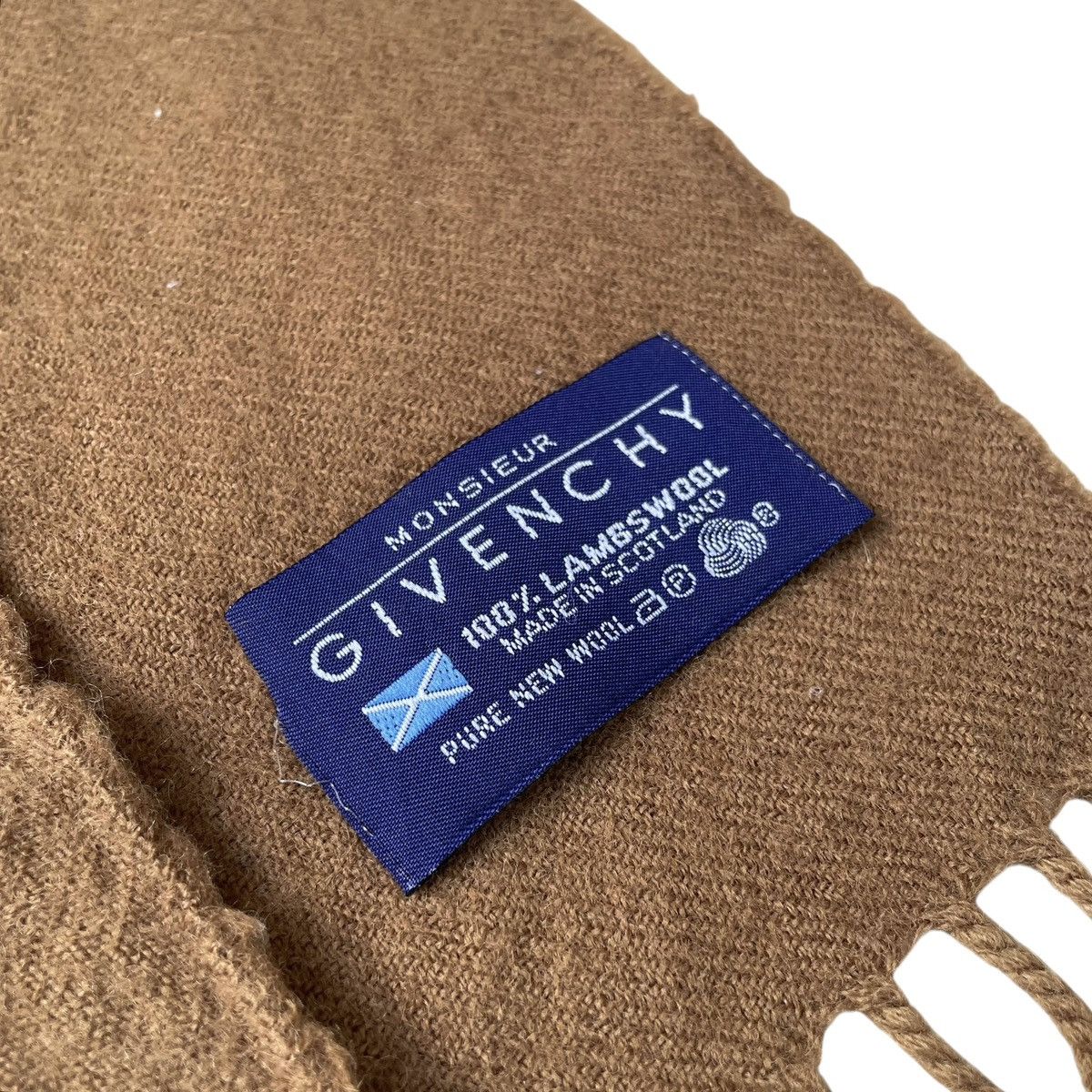 Designer × Givenchy Givenchy Monsieur Paris Designer Virgin Wool Muffler Size ONE SIZE - 4 Thumbnail