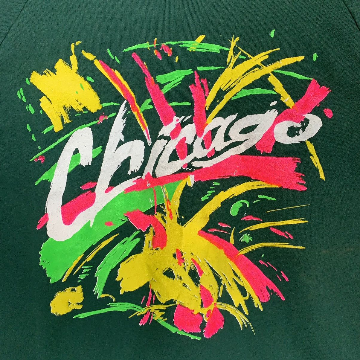 Vintage Vintage Chicago Big Print Sweatshirt Chicago Crewneck Size US M / EU 48-50 / 2 - 3 Thumbnail