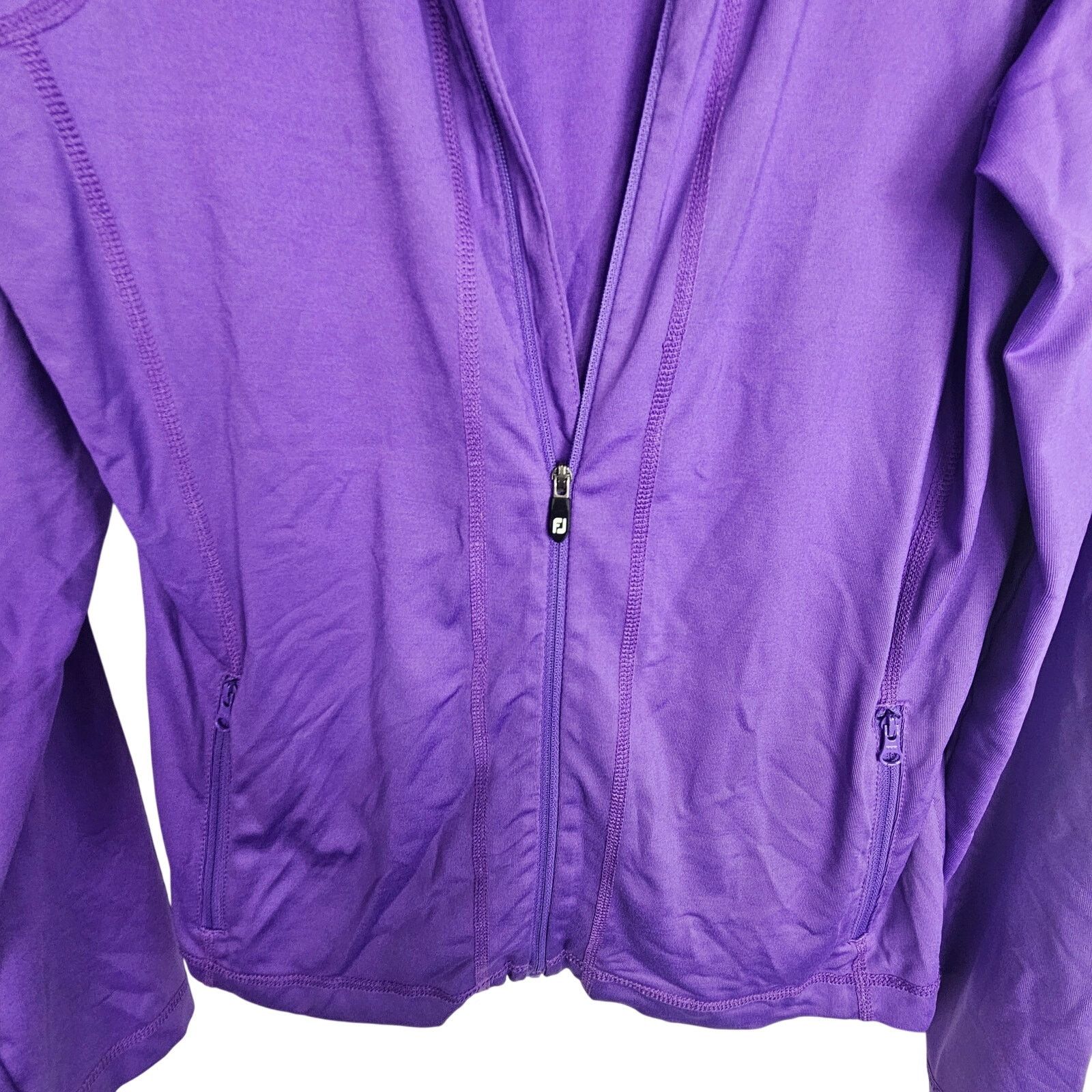 Footjoy Footjoy Womens Full Zip Golf Shirt Jacket Size S Stretch Size S / US 4 / IT 40 - 3 Thumbnail