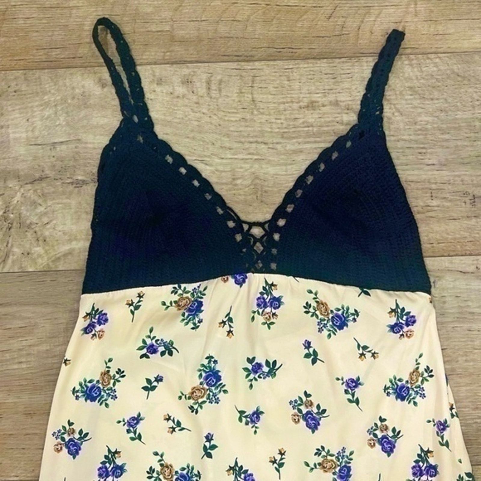 Zara Zara Floral Satin Maxi Slip Dress NWT Size S / US 4 / IT 40 - 7 Thumbnail