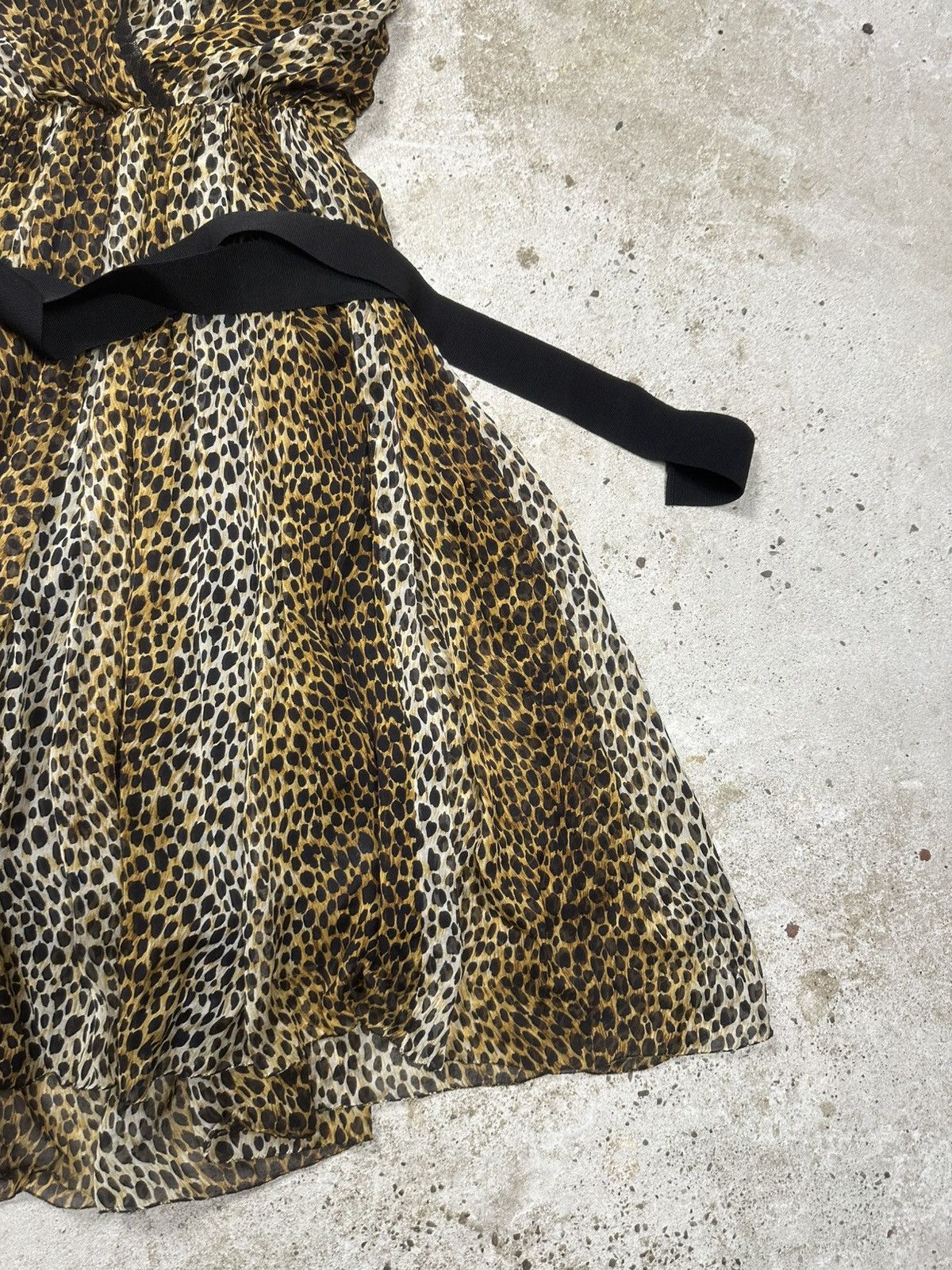Dolce & Gabbana Dolce & Gabbana Leopard Silk Chiffon Cami Dress Brown Black Size S / US 4 / IT 40 - 5 Thumbnail