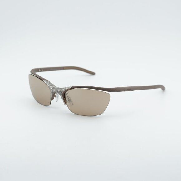 Fendi Fendi FE40176U 46G Sunglasses Beige Rimless Cat Eye Frame Size ONE SIZE - 1 Thumbnail