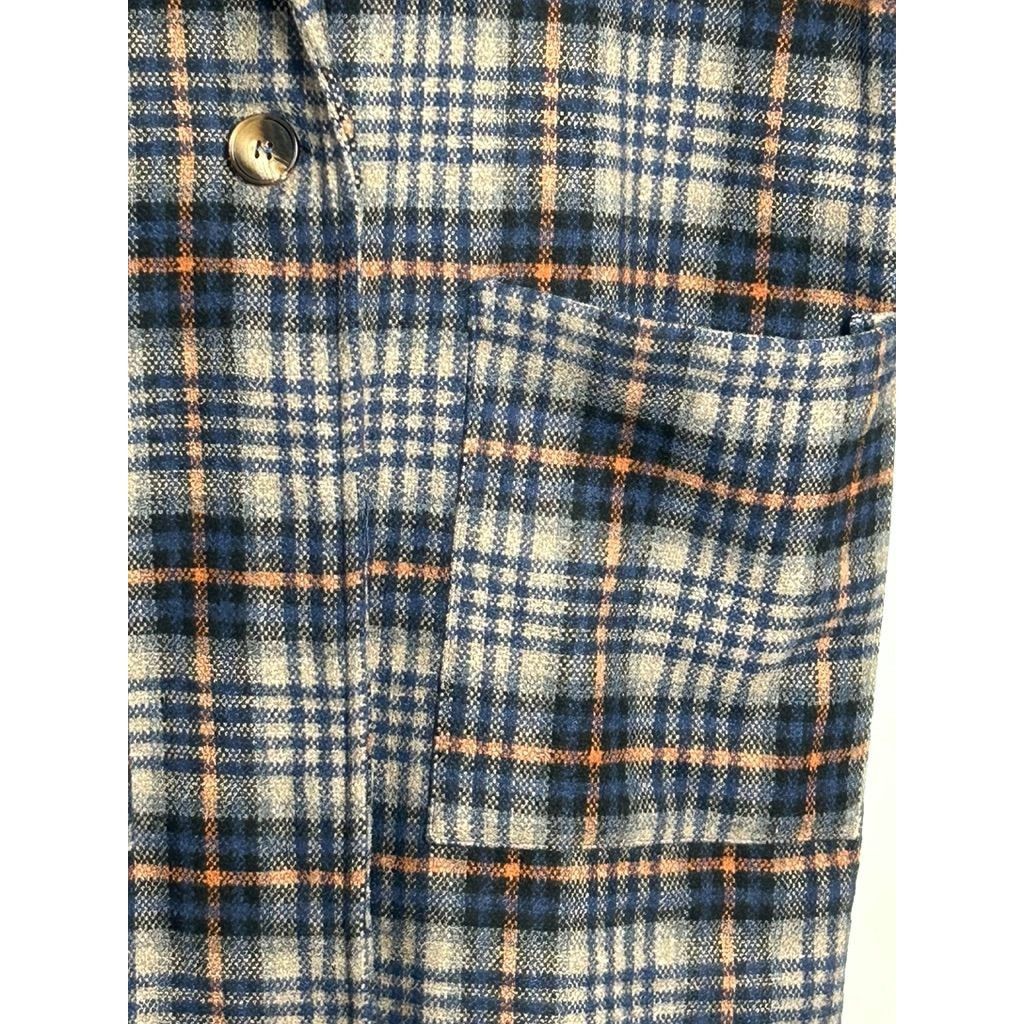 Other Mystree Women's Multicolor Plaid Trench Coat - Sz L - NWT Size L / US 10 / IT 46 - 4 Thumbnail