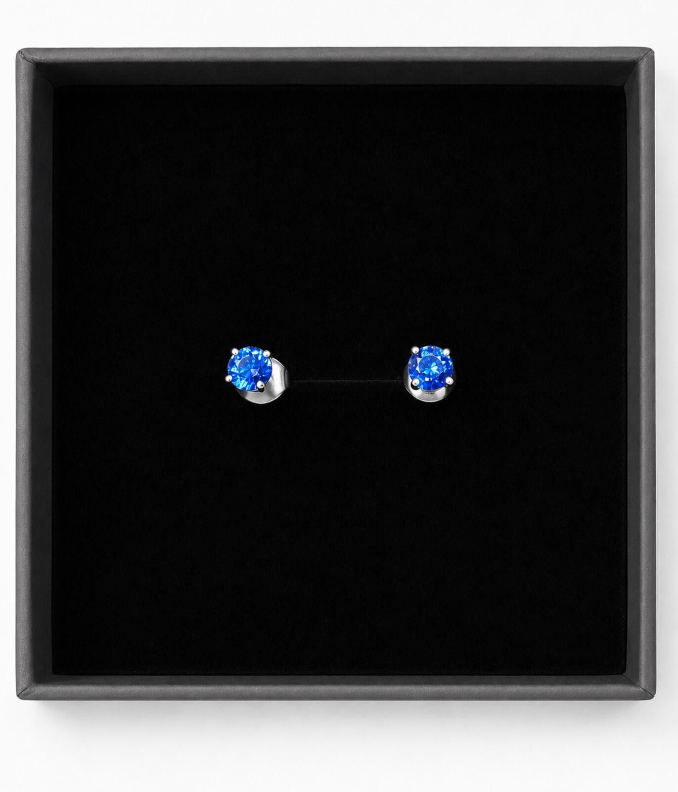 Other AAA Natural Kashmir Kyanite Stud Earrings 0.7ct 6mm Size ONE SIZE - 1 Thumbnail