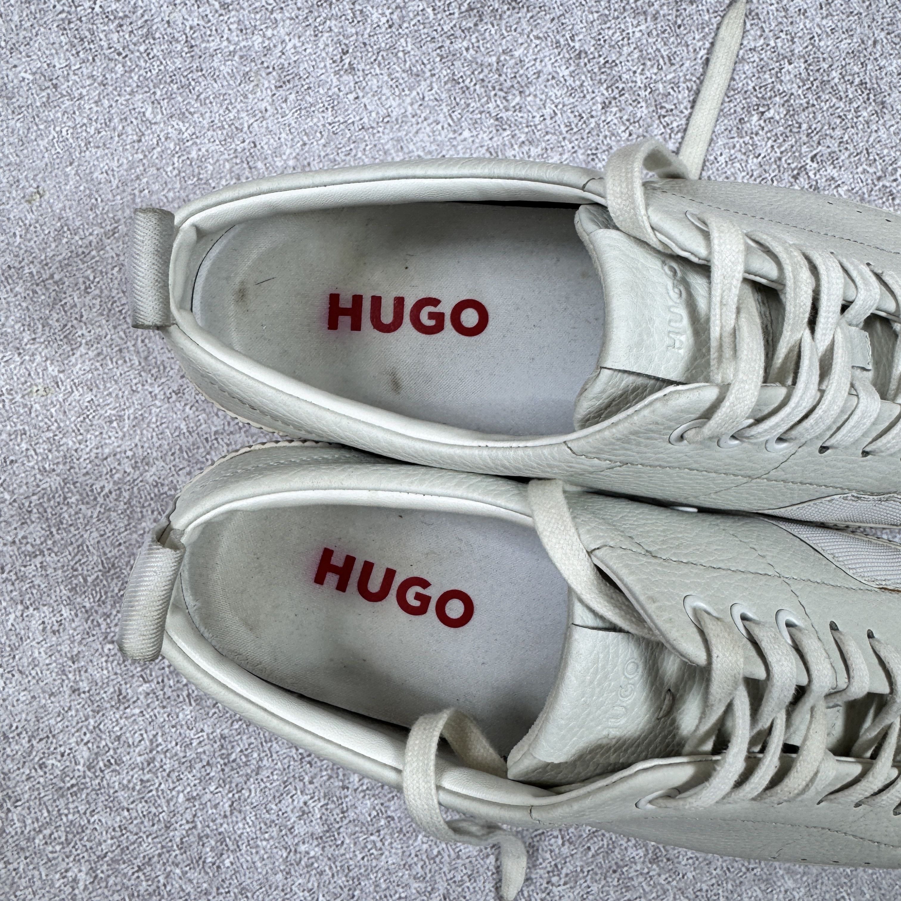 Hugo Boss Hugo Boss 50471315 White Leather Sneakers Size 42 / 27 cm Size US 9 / EU 42 - 9 Thumbnail