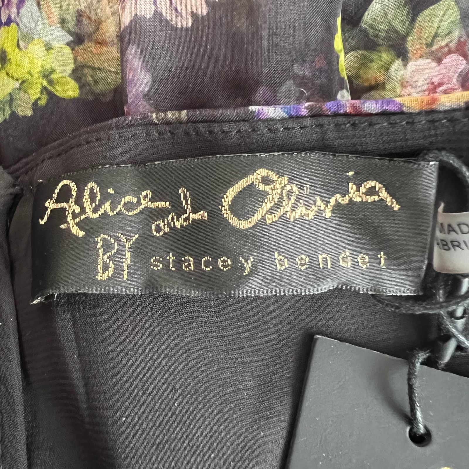 Alice + Olivia Alice and Olivia Saori Black Halter Princess Silk Dress, US6 Size M / US 6-8 / IT 42-44 - 3 Thumbnail