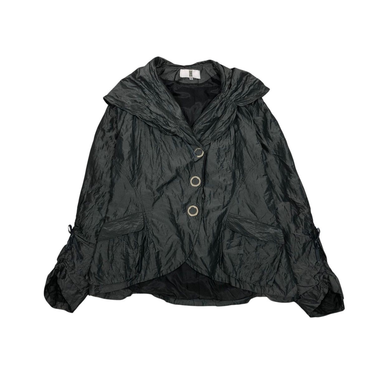 Vintage LIGHT BUTTON JACKET DOUBLE COLLAR IRENE VAN RYB ISSEYMIYAKE Size US M / EU 48-50 / 2 - 1 Thumbnail
