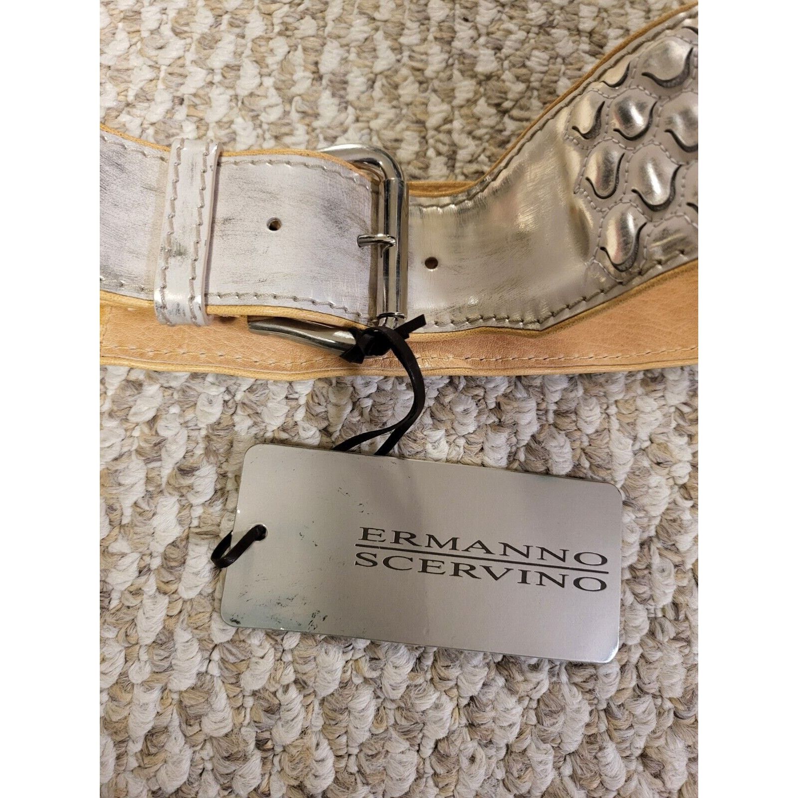 Ermanno Scervino Ermanno Scervino Snake Skin Genuine Leather Belt Size ONE SIZE - 2 Thumbnail