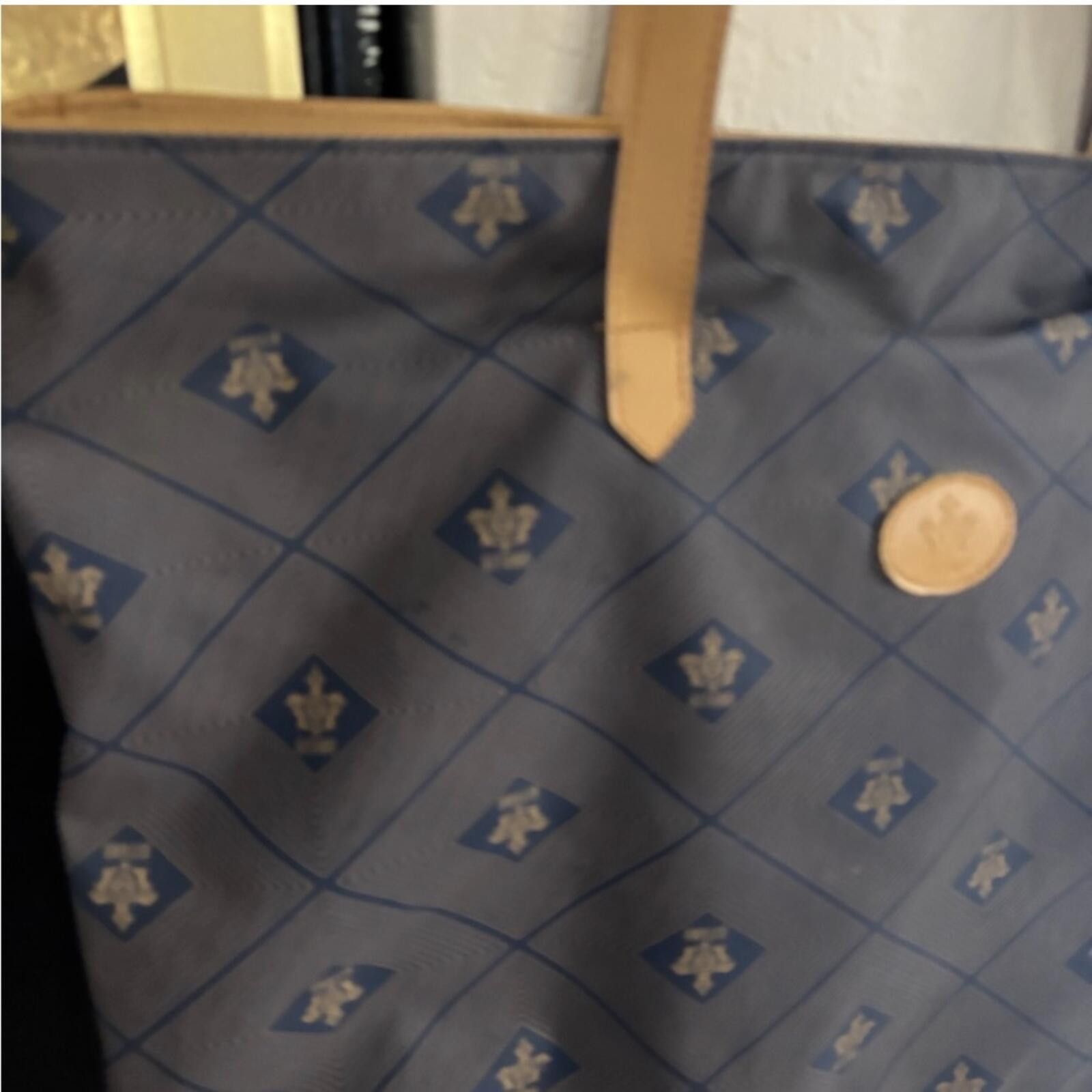 Other Vintage Gitano Elegant Blue and Tan Tote Bag Size ONE SIZE - 2 Thumbnail